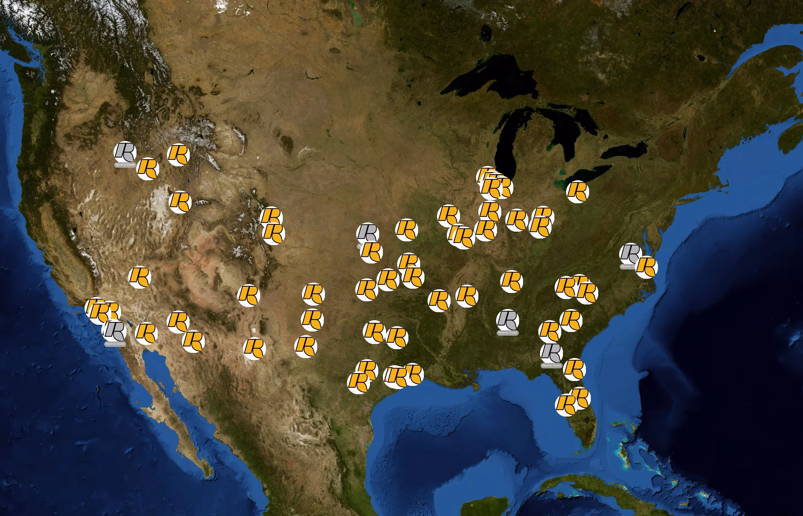 Rush Truck Leasing state distribution