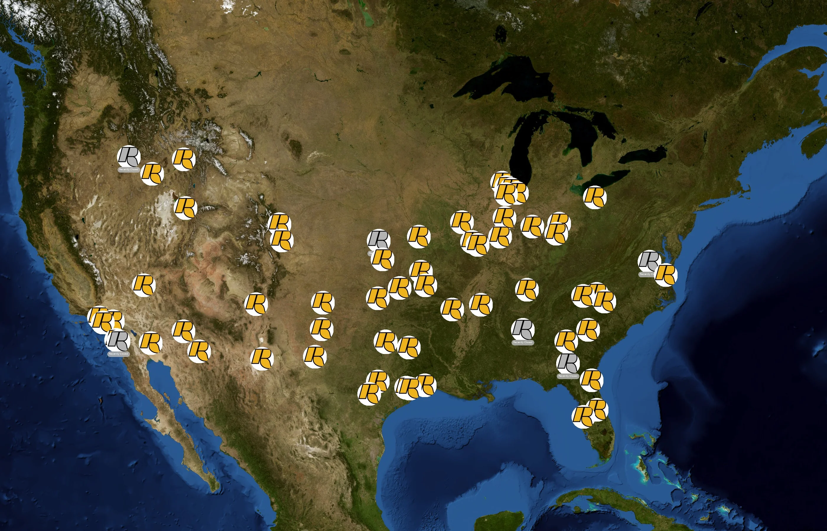 Rush Truck Leasing state distribution