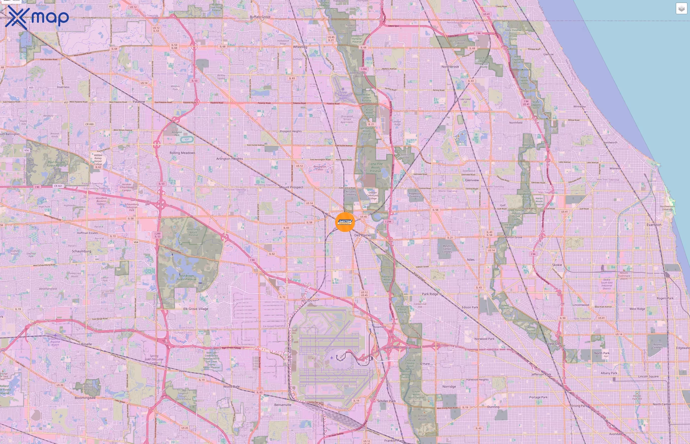 Dayton Freight Lines traffic data