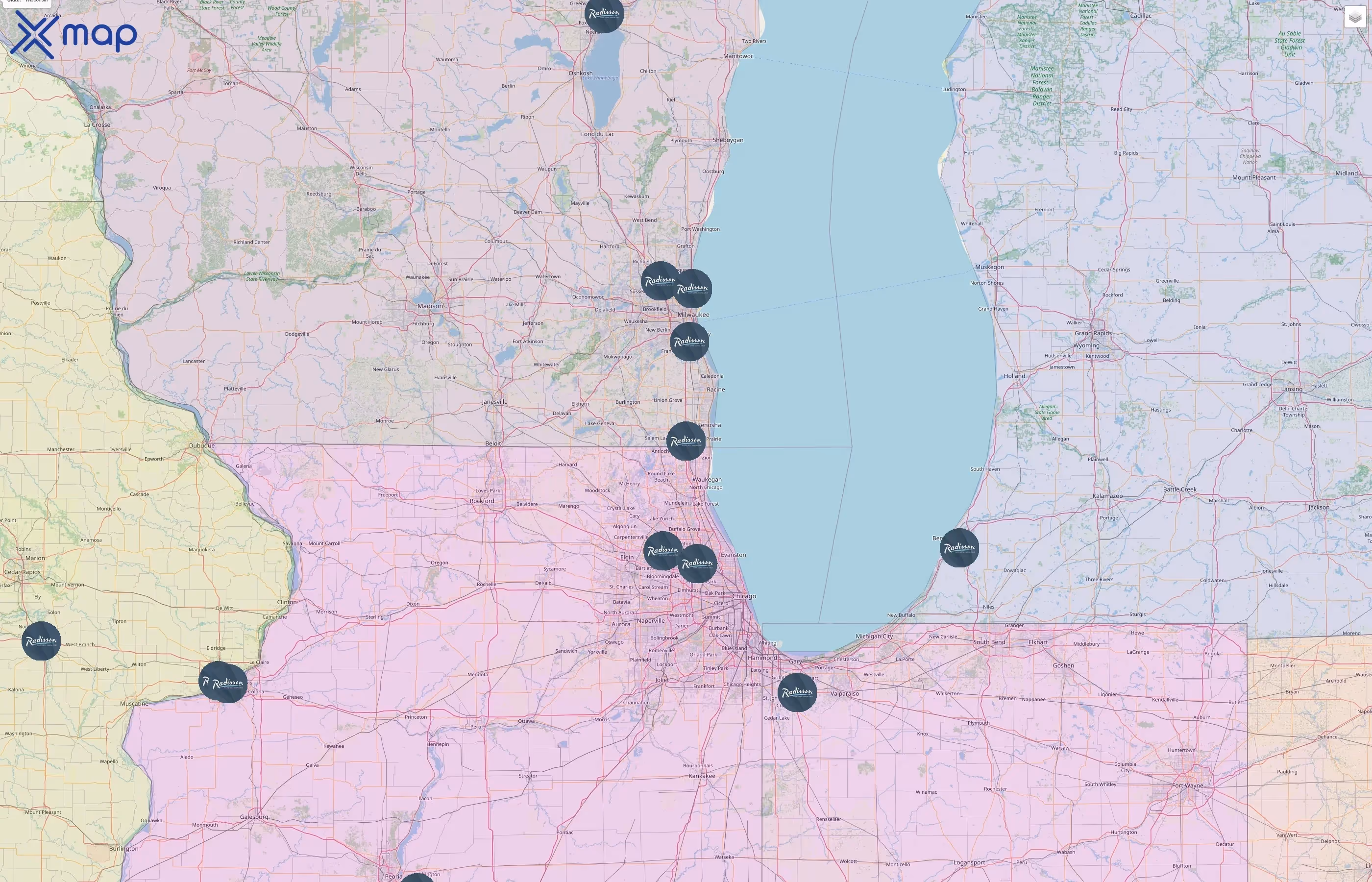 Radisson Hotels street hotspots