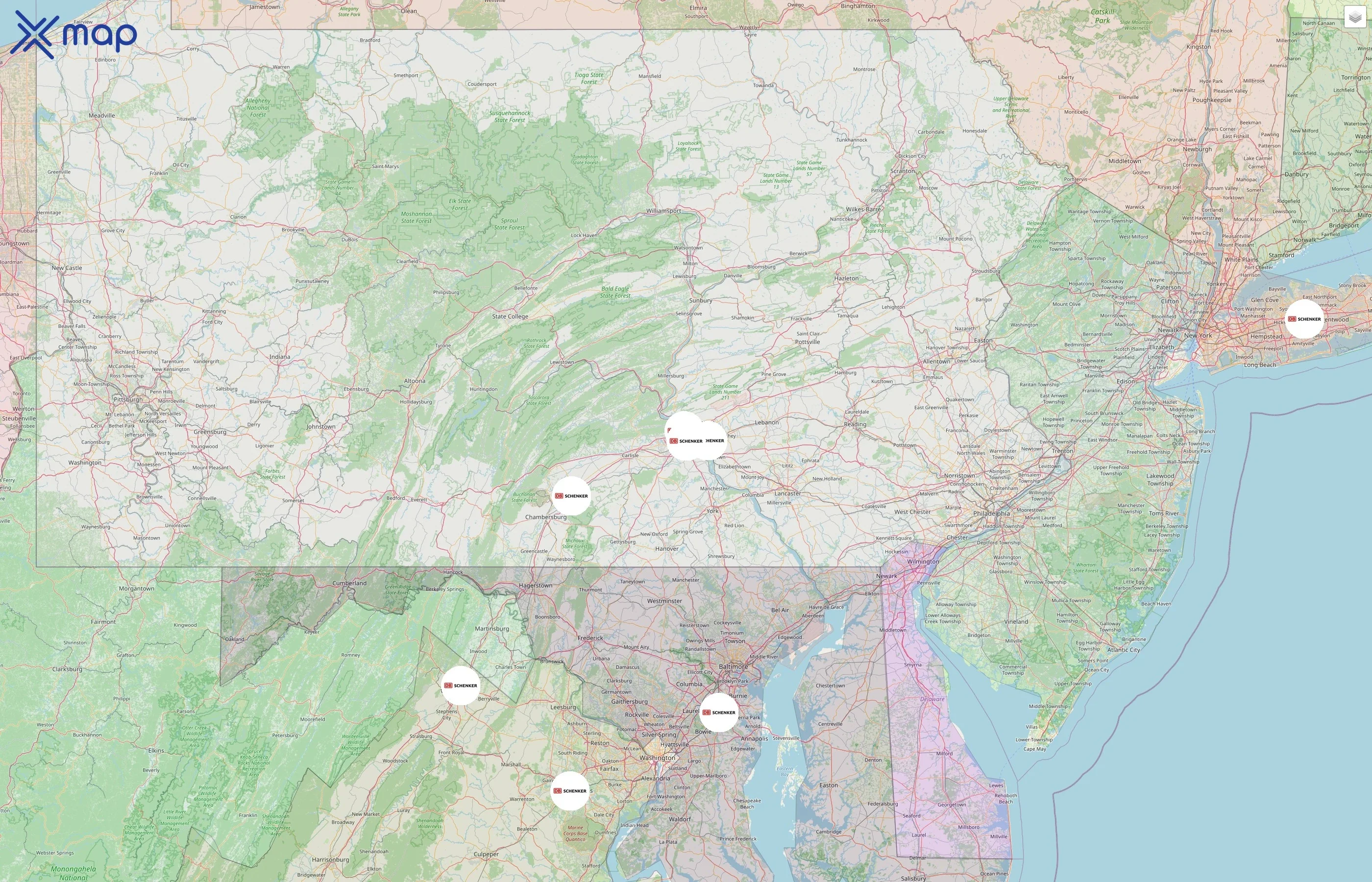 DB Schenker street hotspots