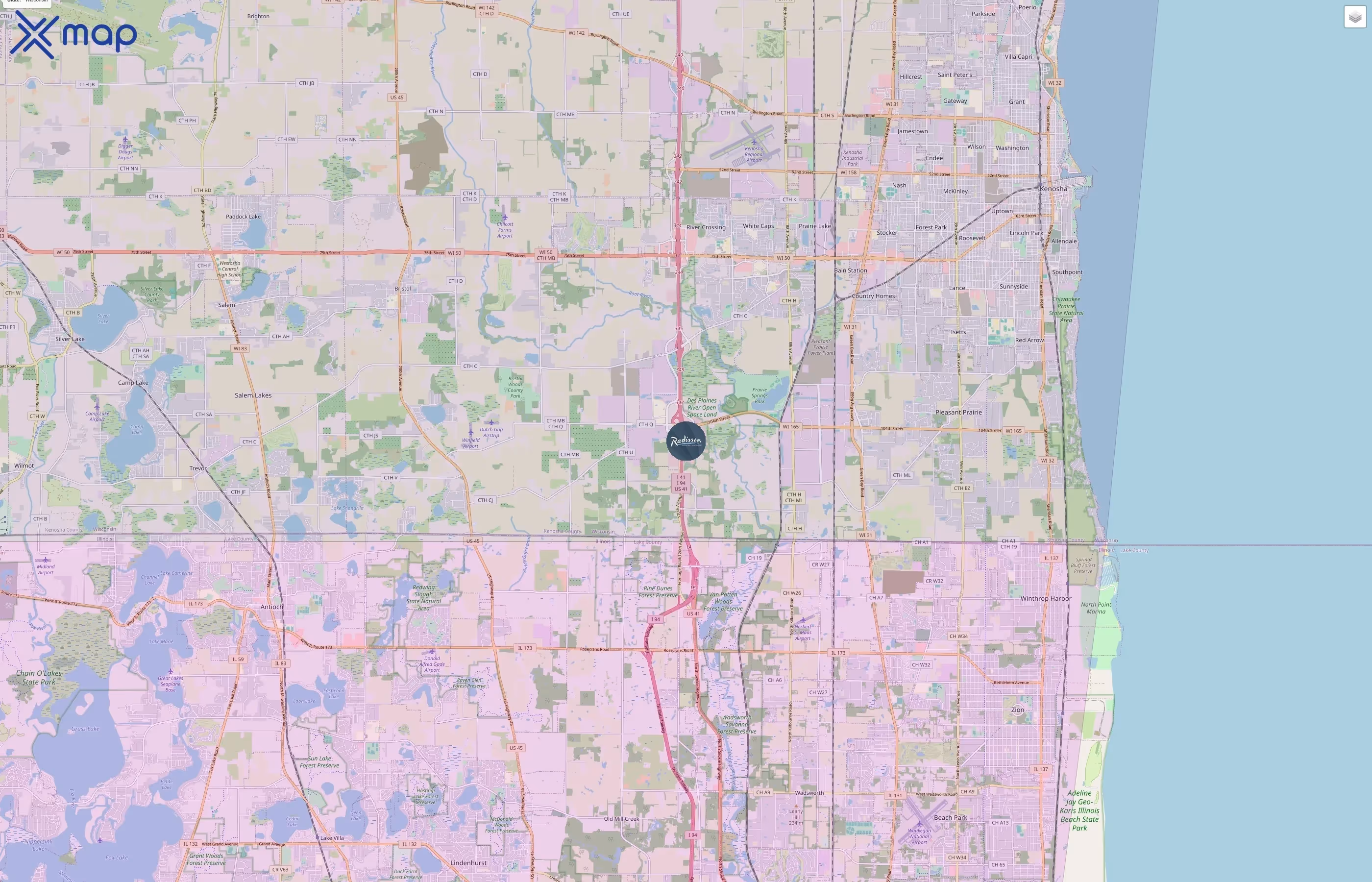 Radisson Hotels traffic data