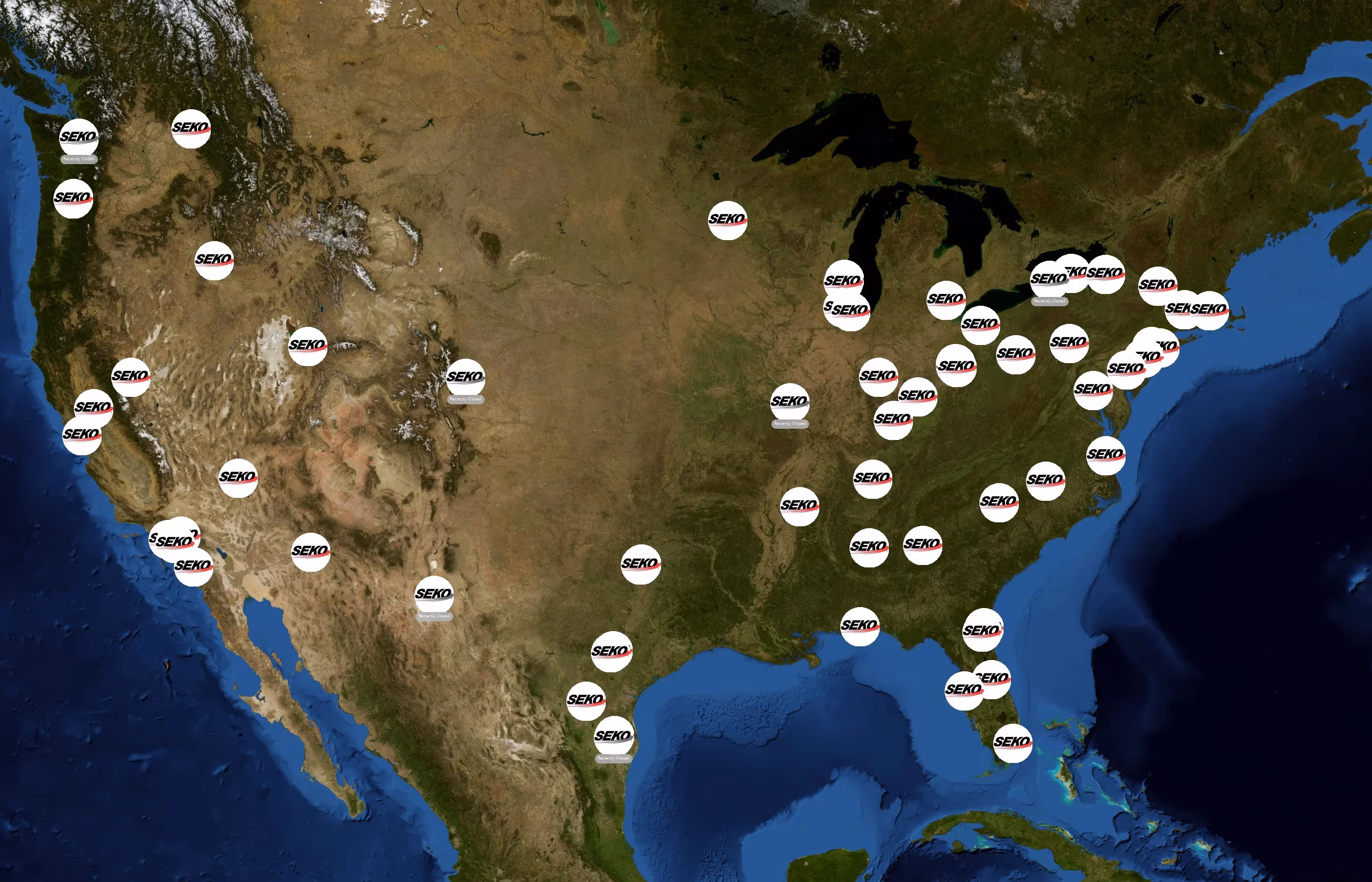 SEKO Logistics state distribution