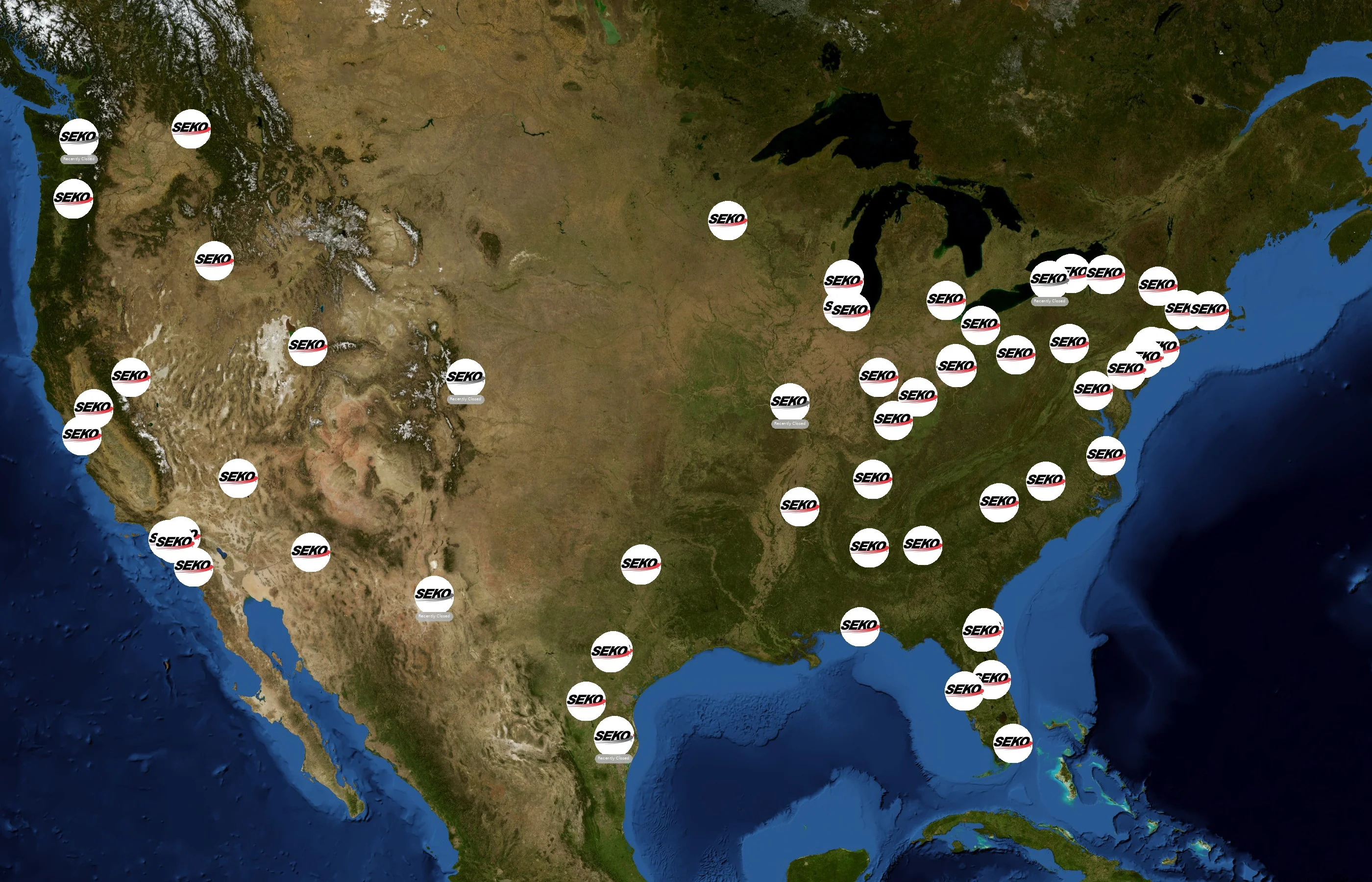SEKO Logistics state distribution
