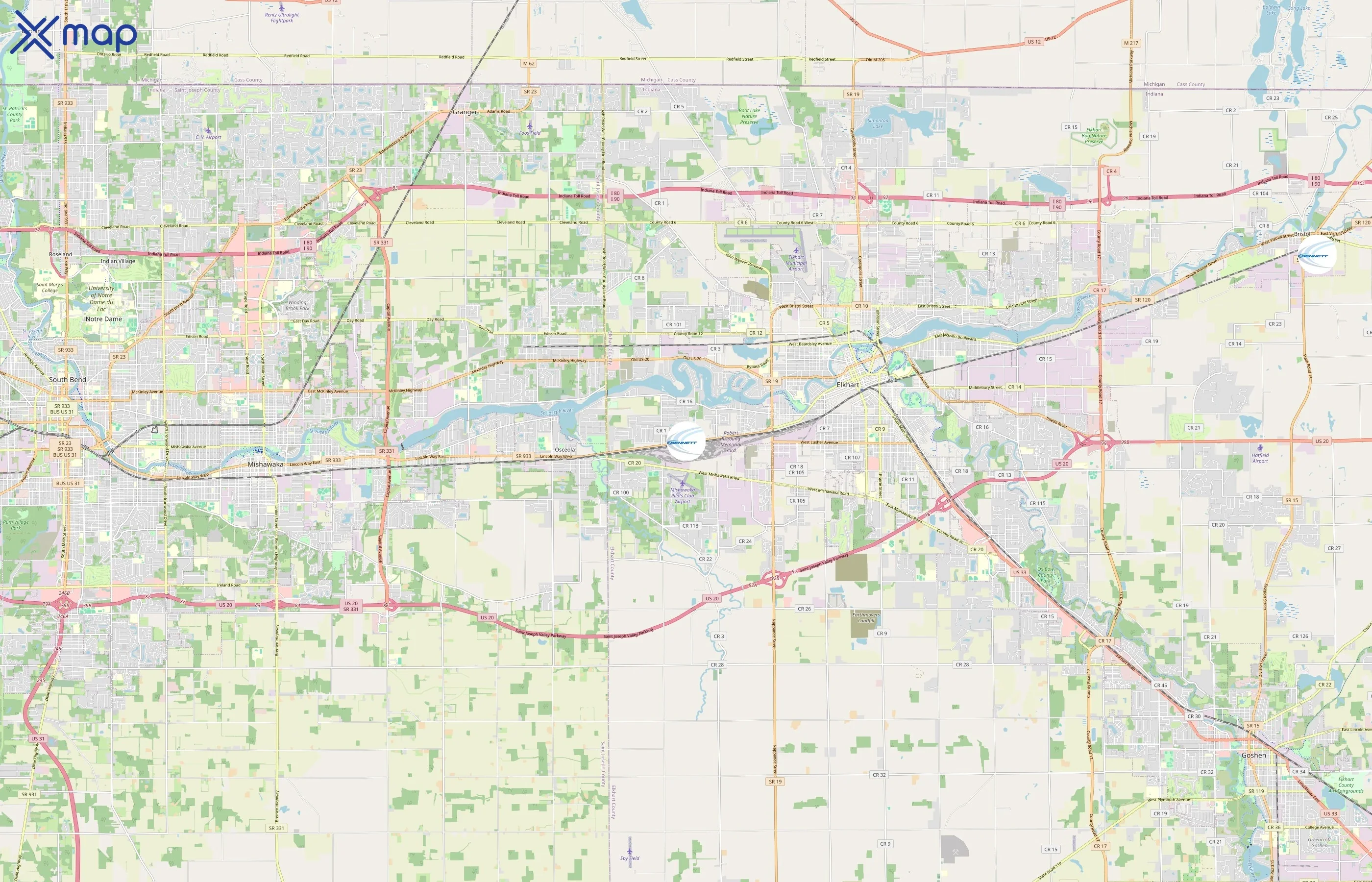 Bennett Motor Express area coverage