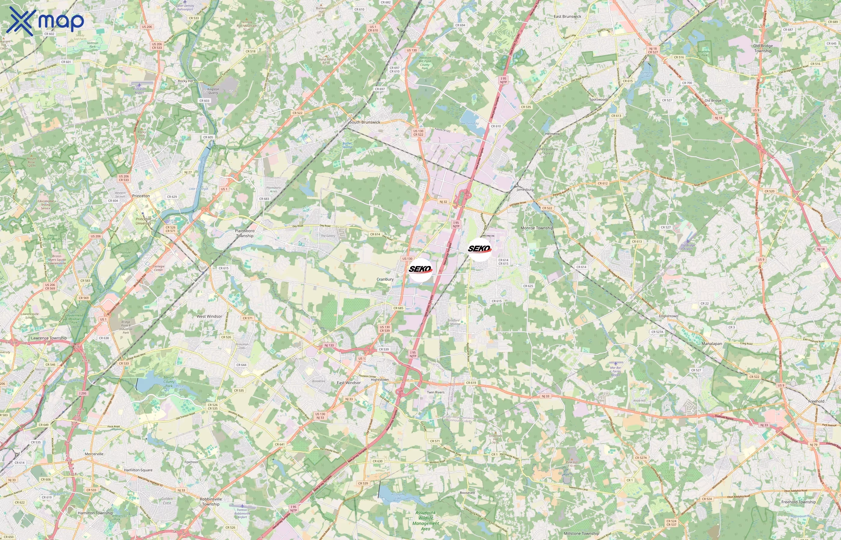 SEKO Logistics area coverage