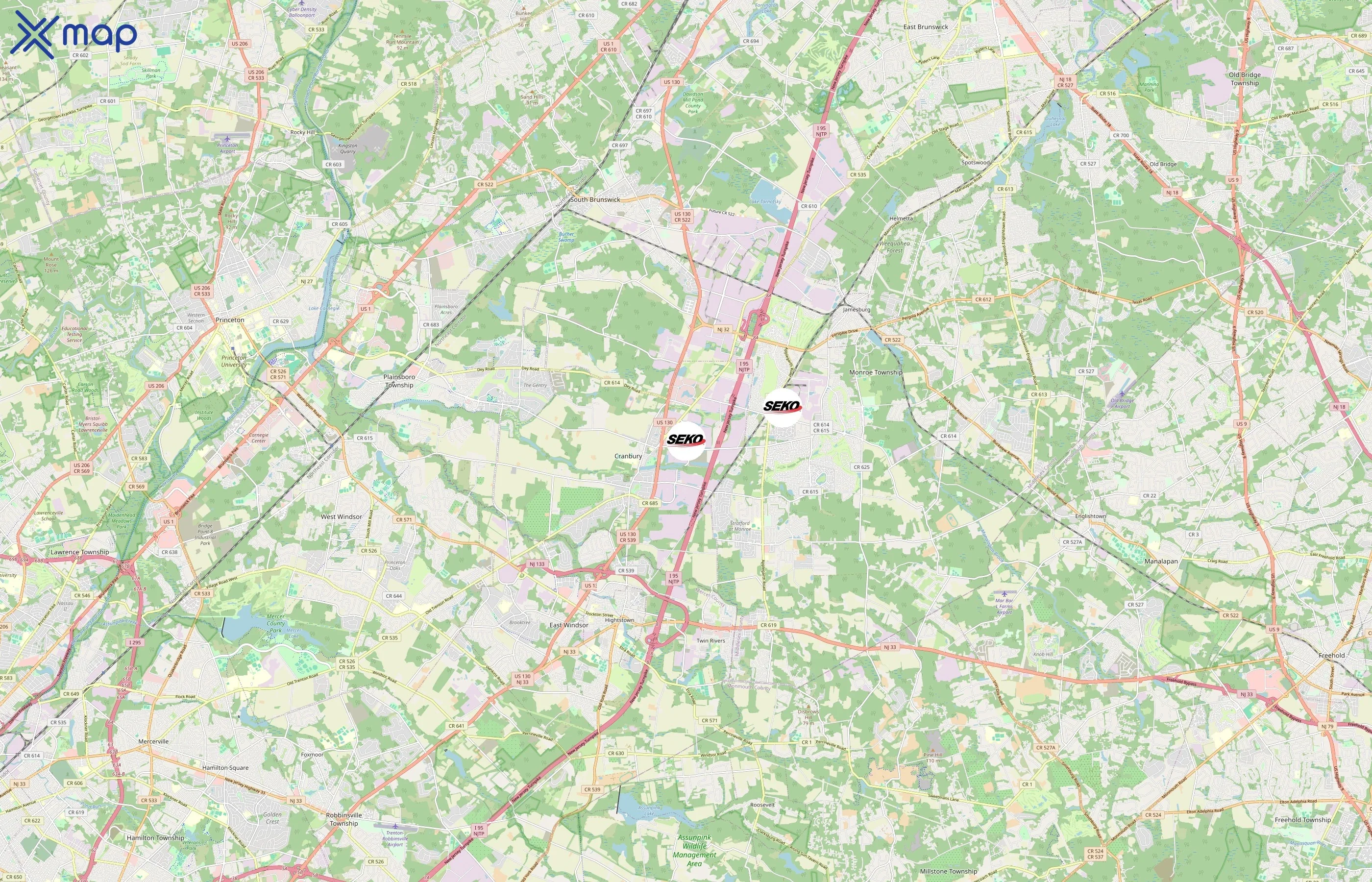 SEKO Logistics area coverage