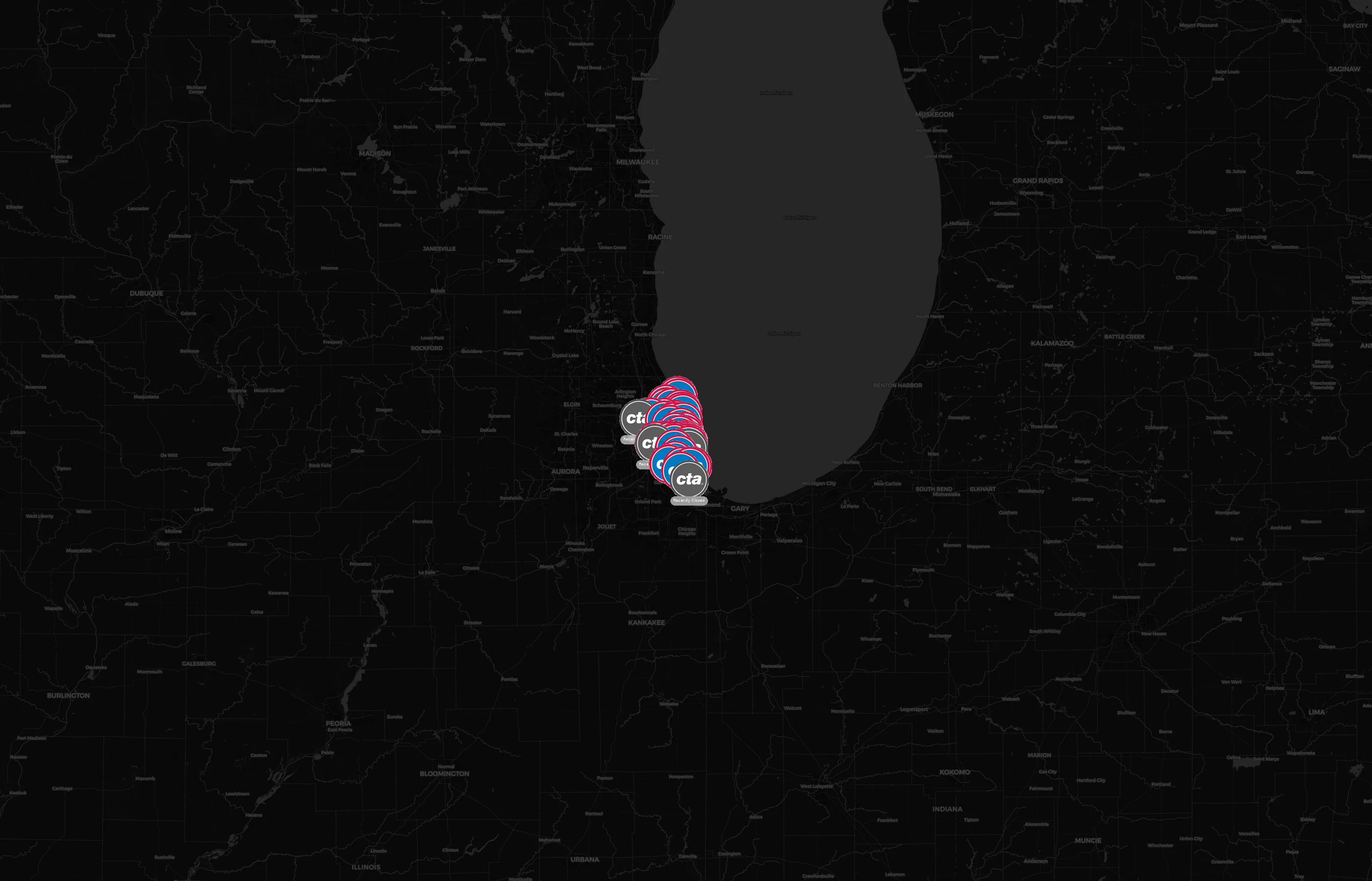 Chicago Transit Authority city distribution