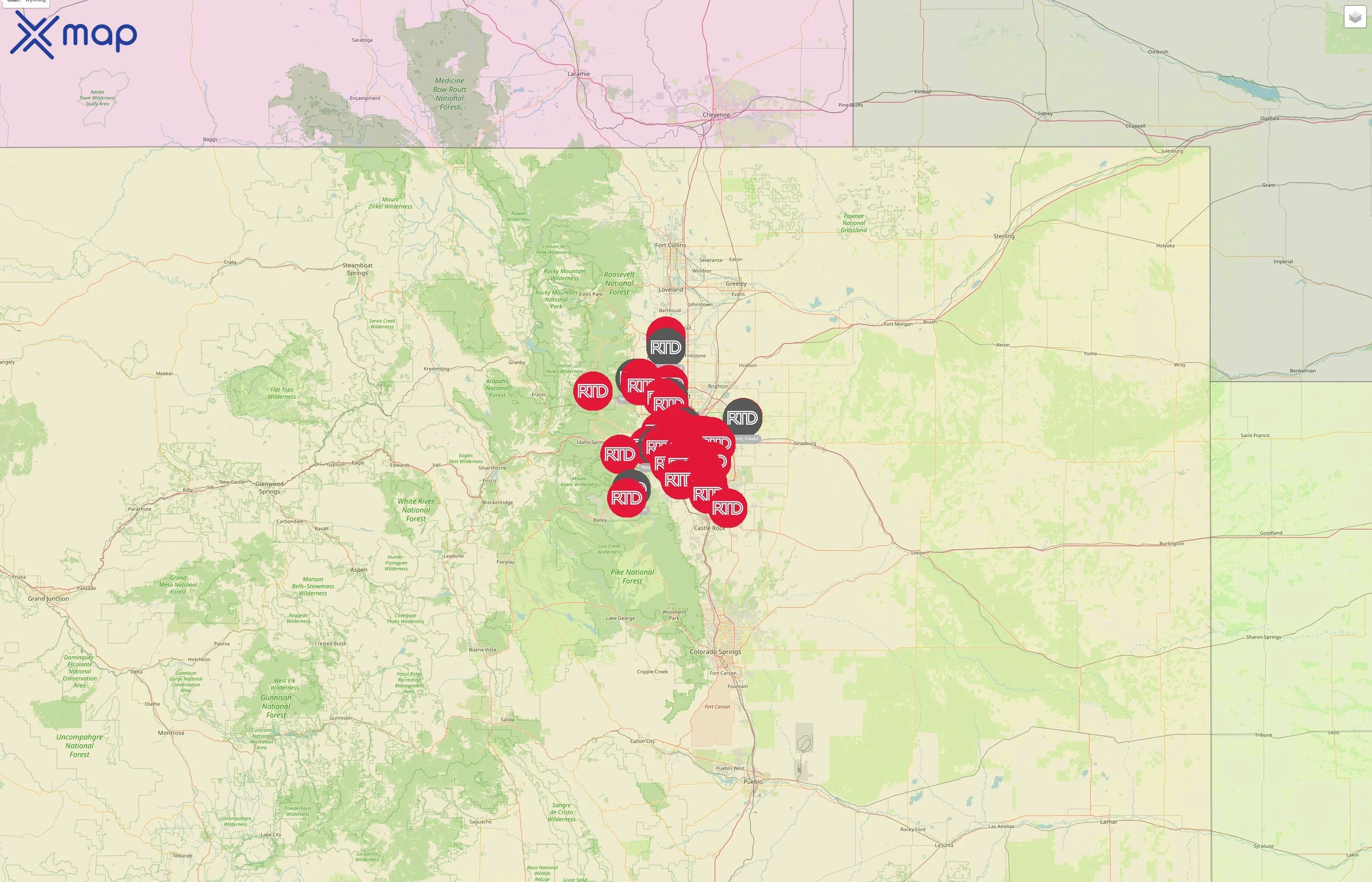 Regional Transportation District street hotspots