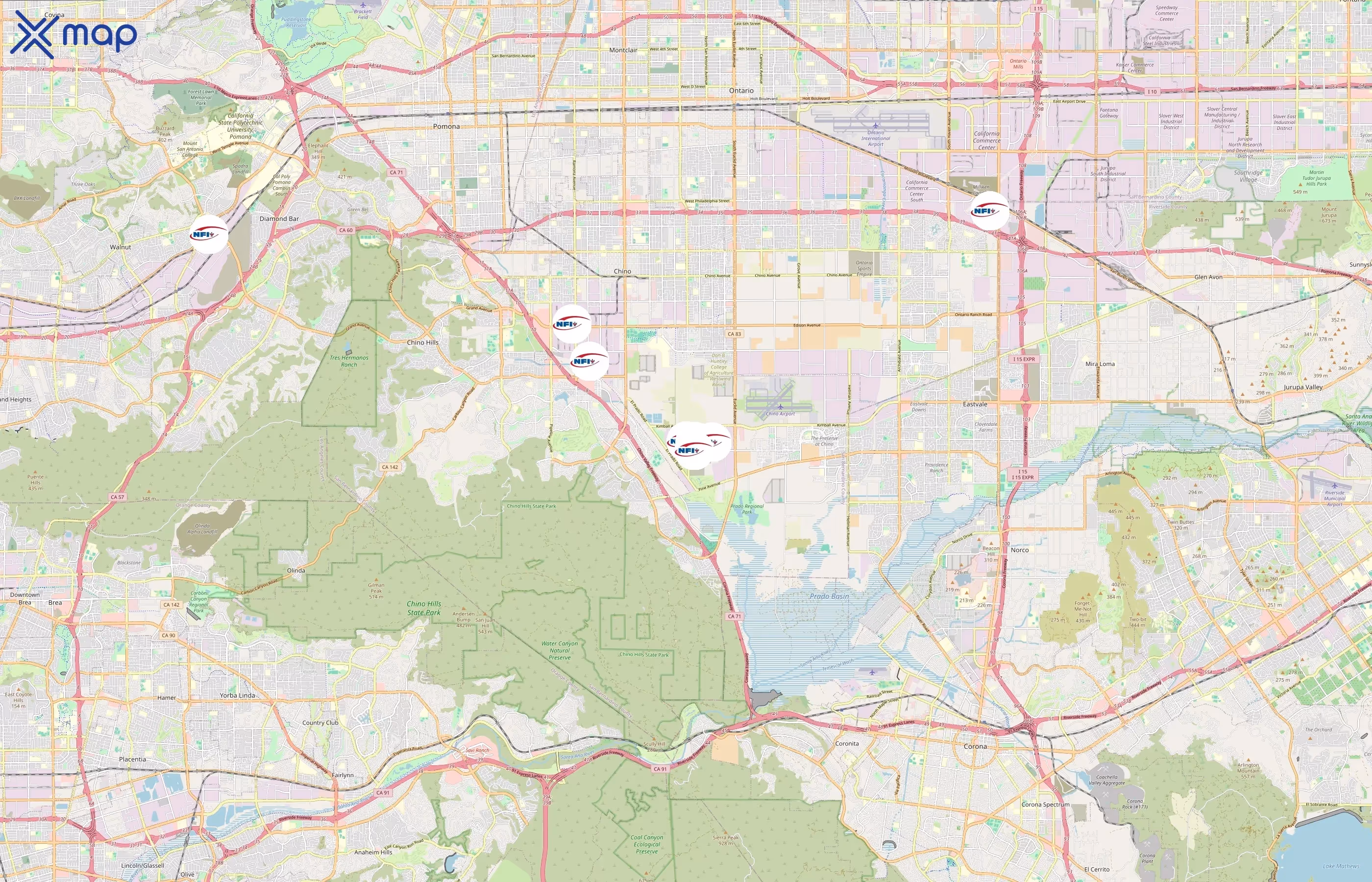 NFI area coverage