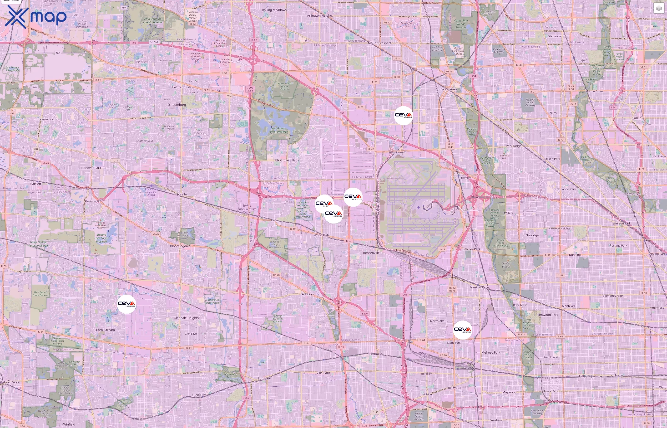CEVA Logistics traffic data