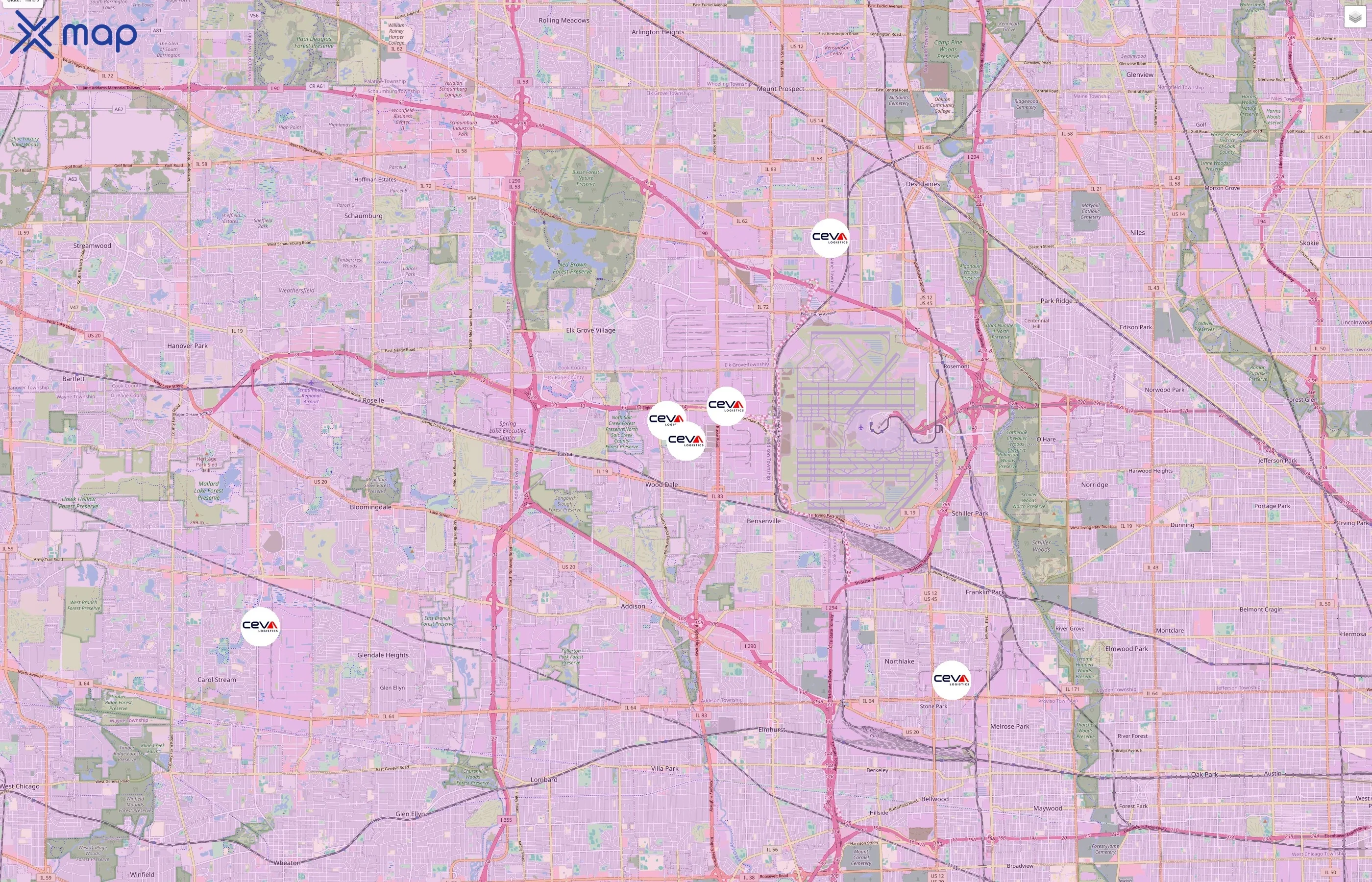 CEVA Logistics traffic data