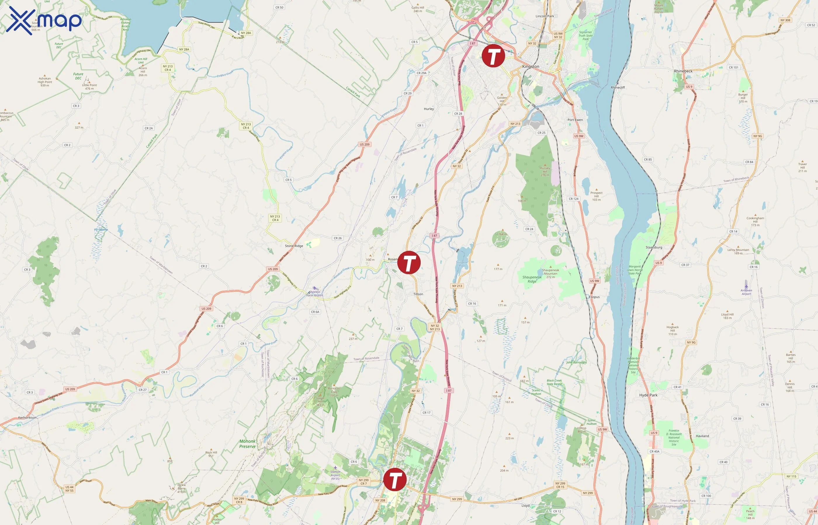 Trailways area coverage