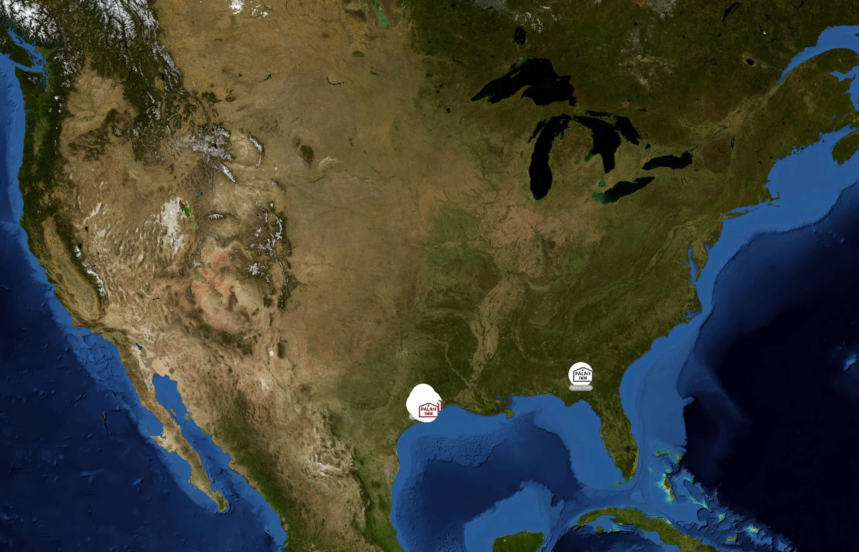 Palace Inn state distribution