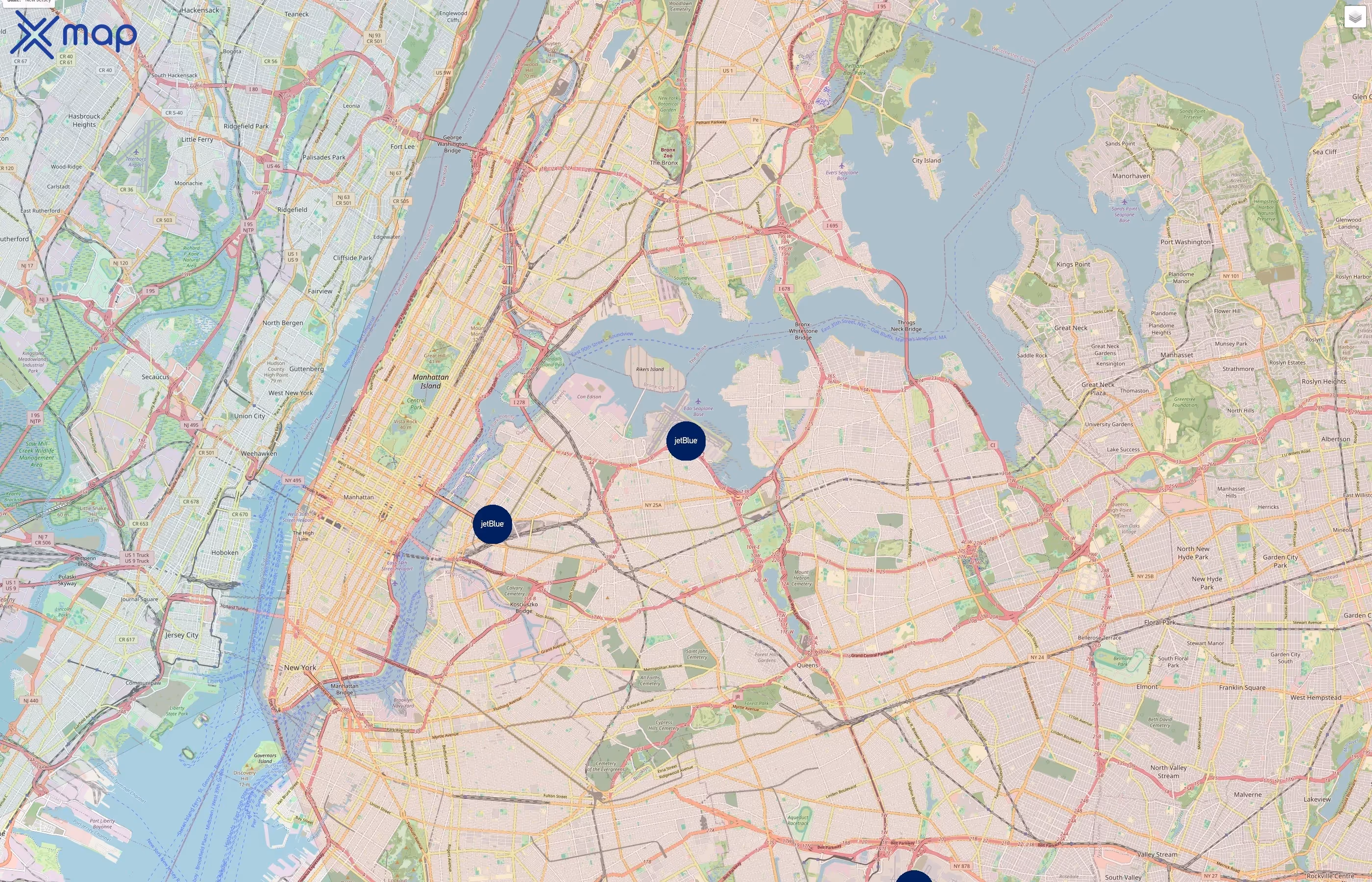 JetBlue Airways traffic data