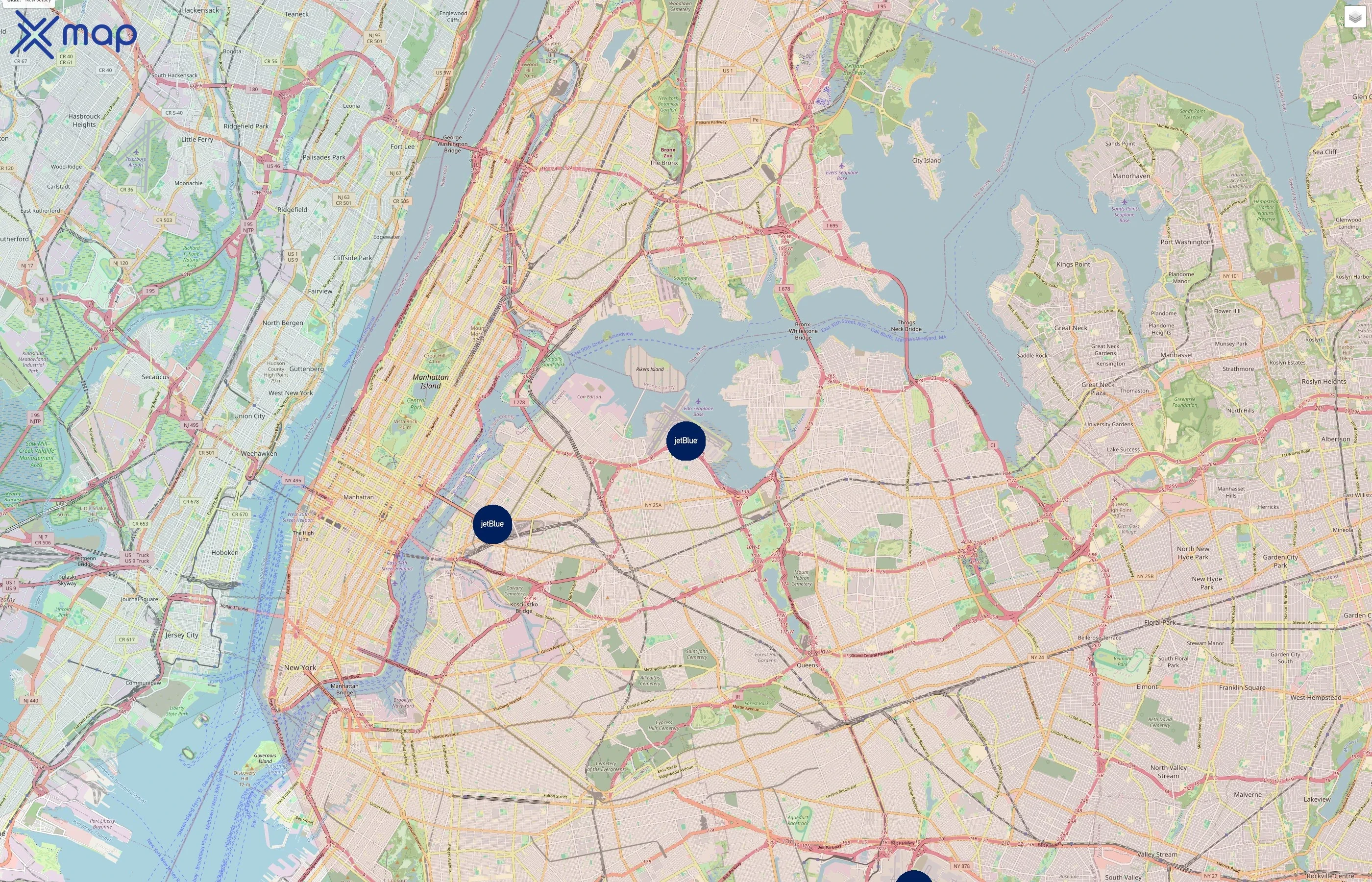 JetBlue Airways traffic data