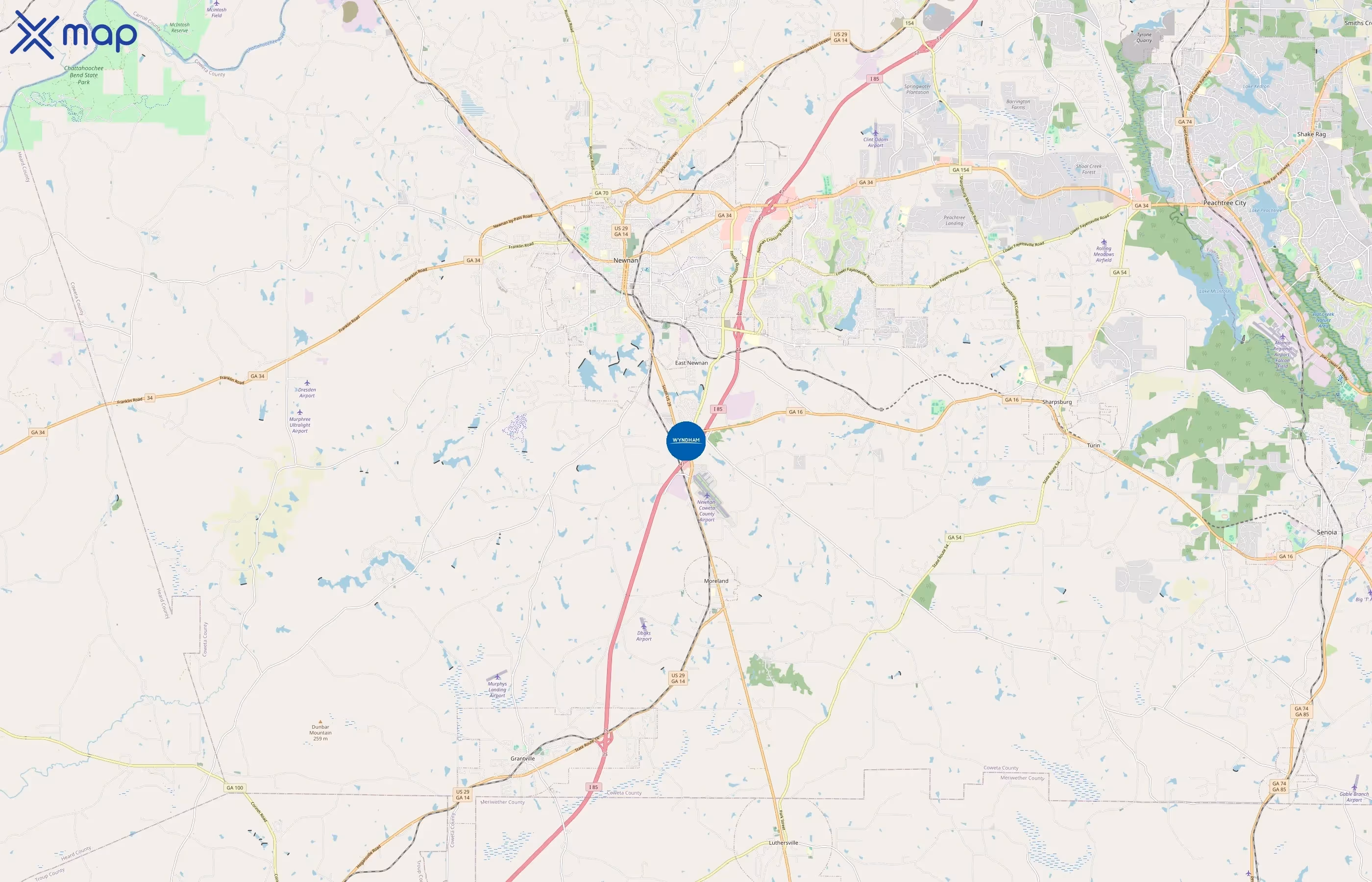 Travelodge area coverage