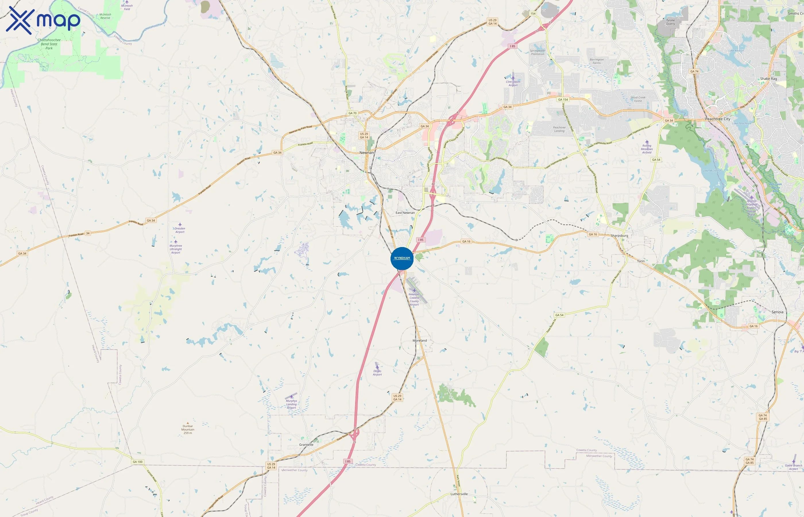 Travelodge area coverage