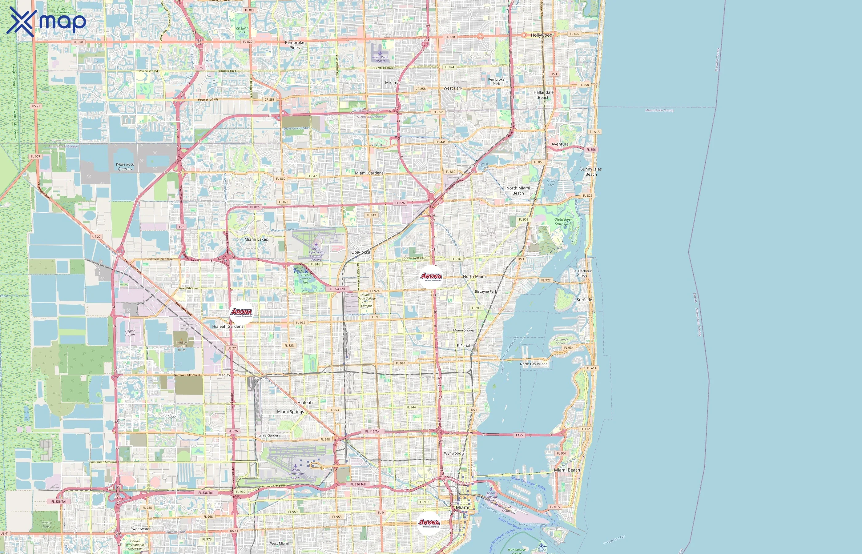 Arona Home Essentials area coverage