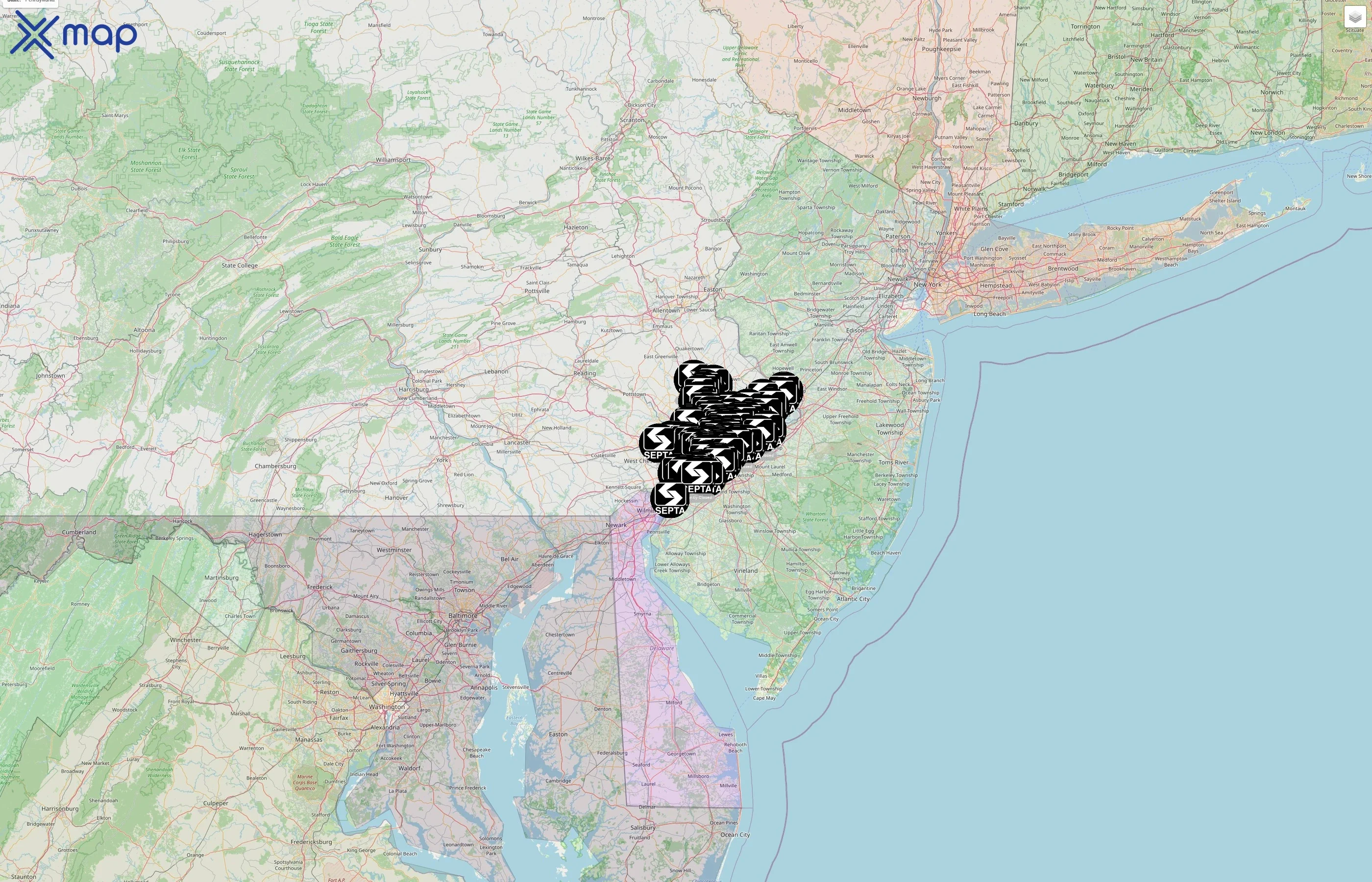 SEPTA street hotspots