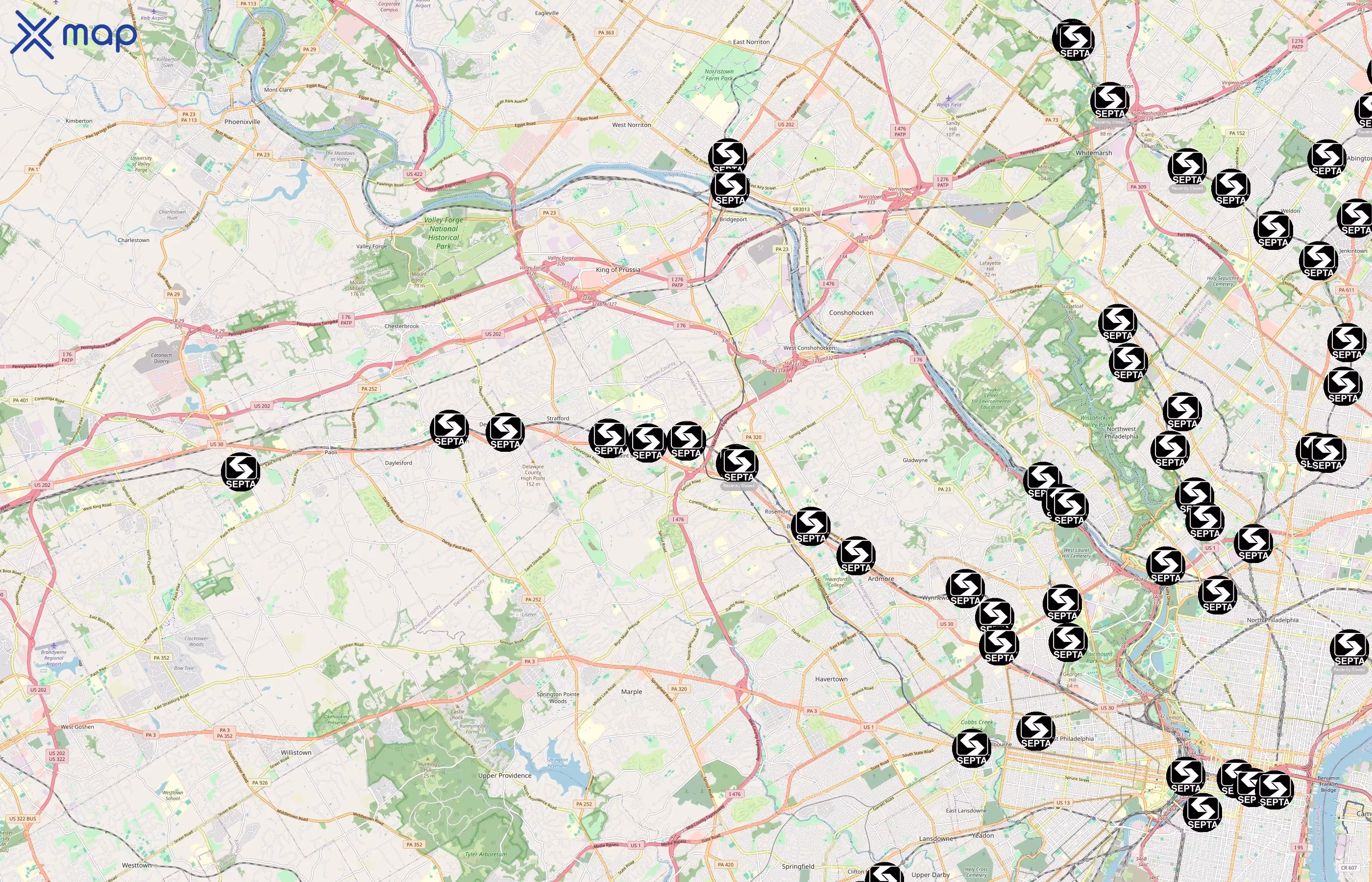 SEPTA area coverage