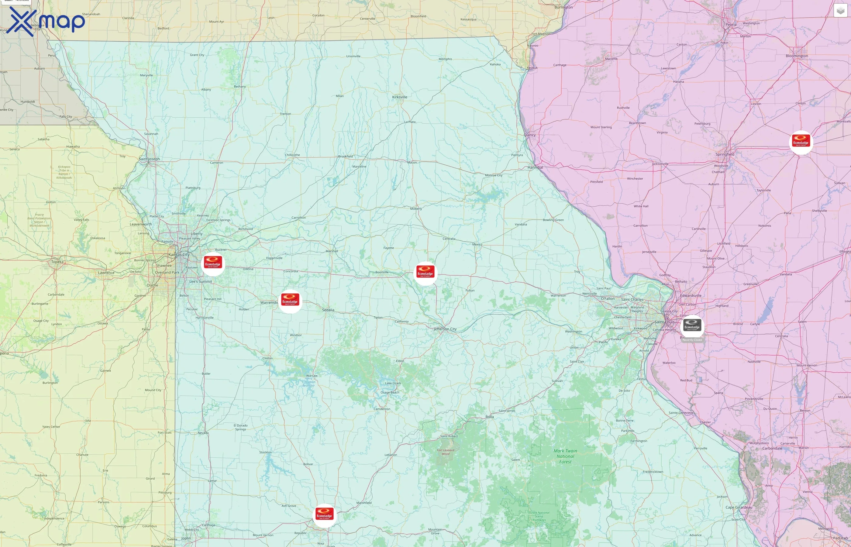 Econo Lodge street hotspots