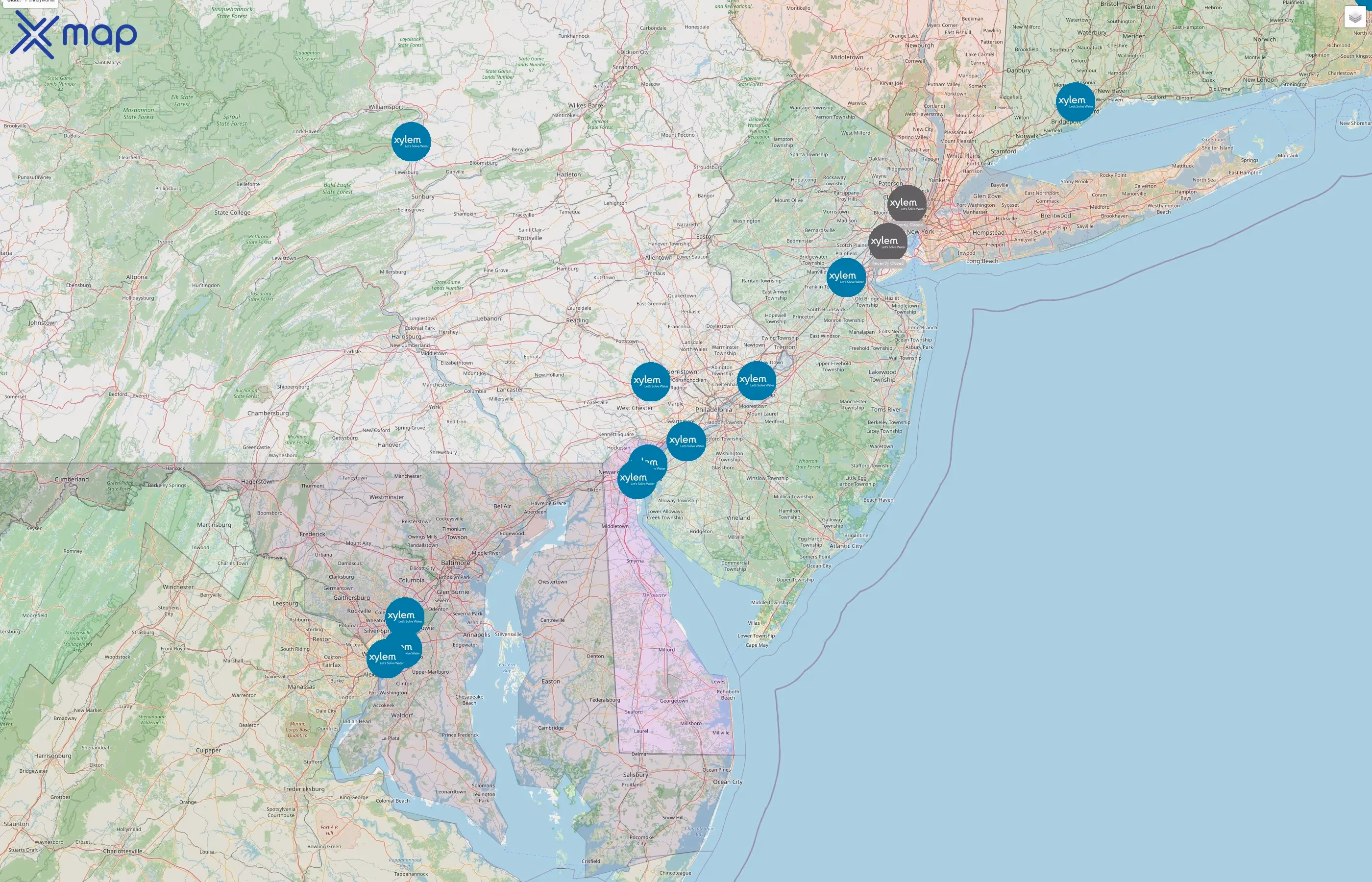 Xylem street hotspots