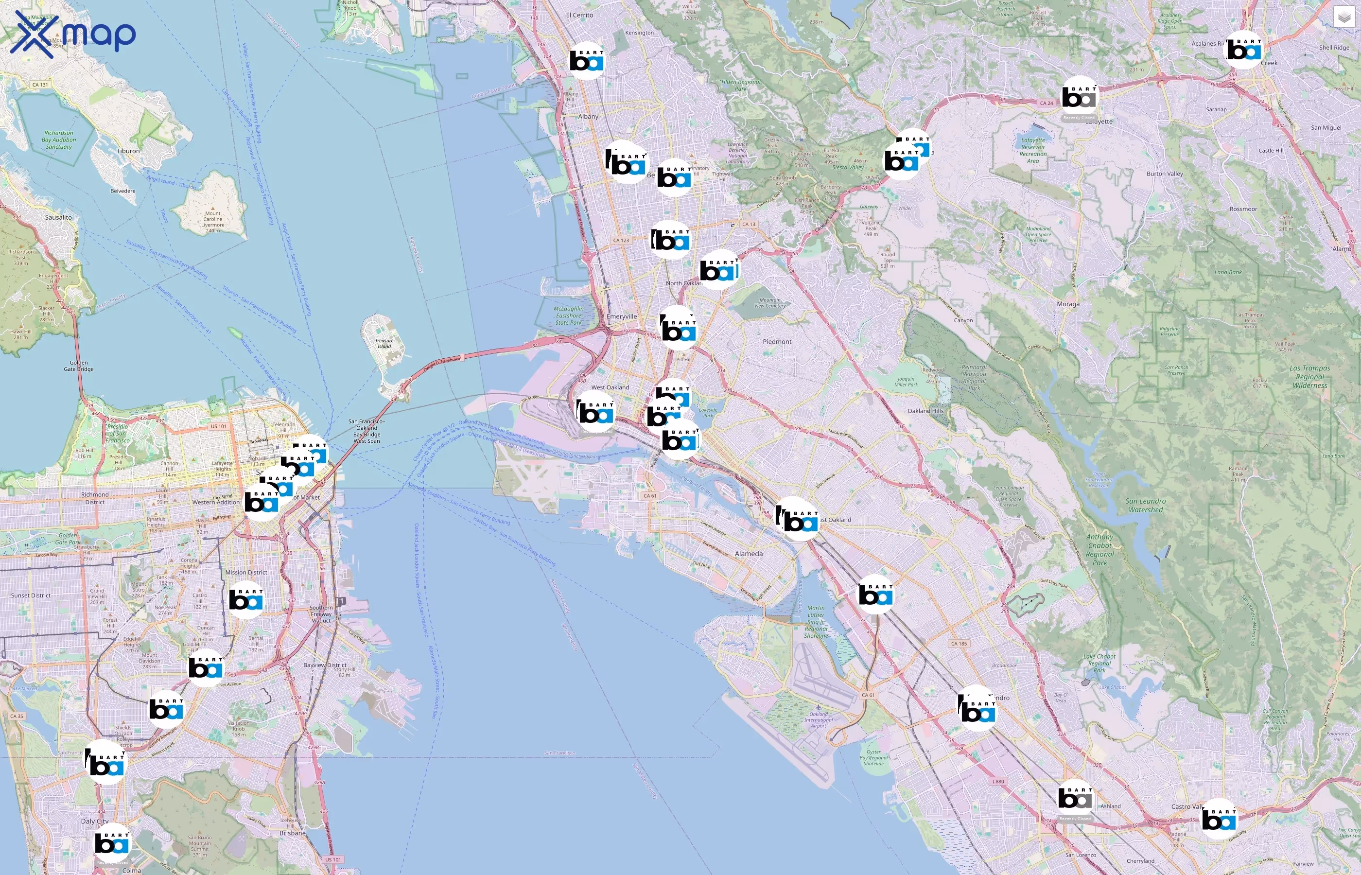 Bay Area Rapid Transit traffic data