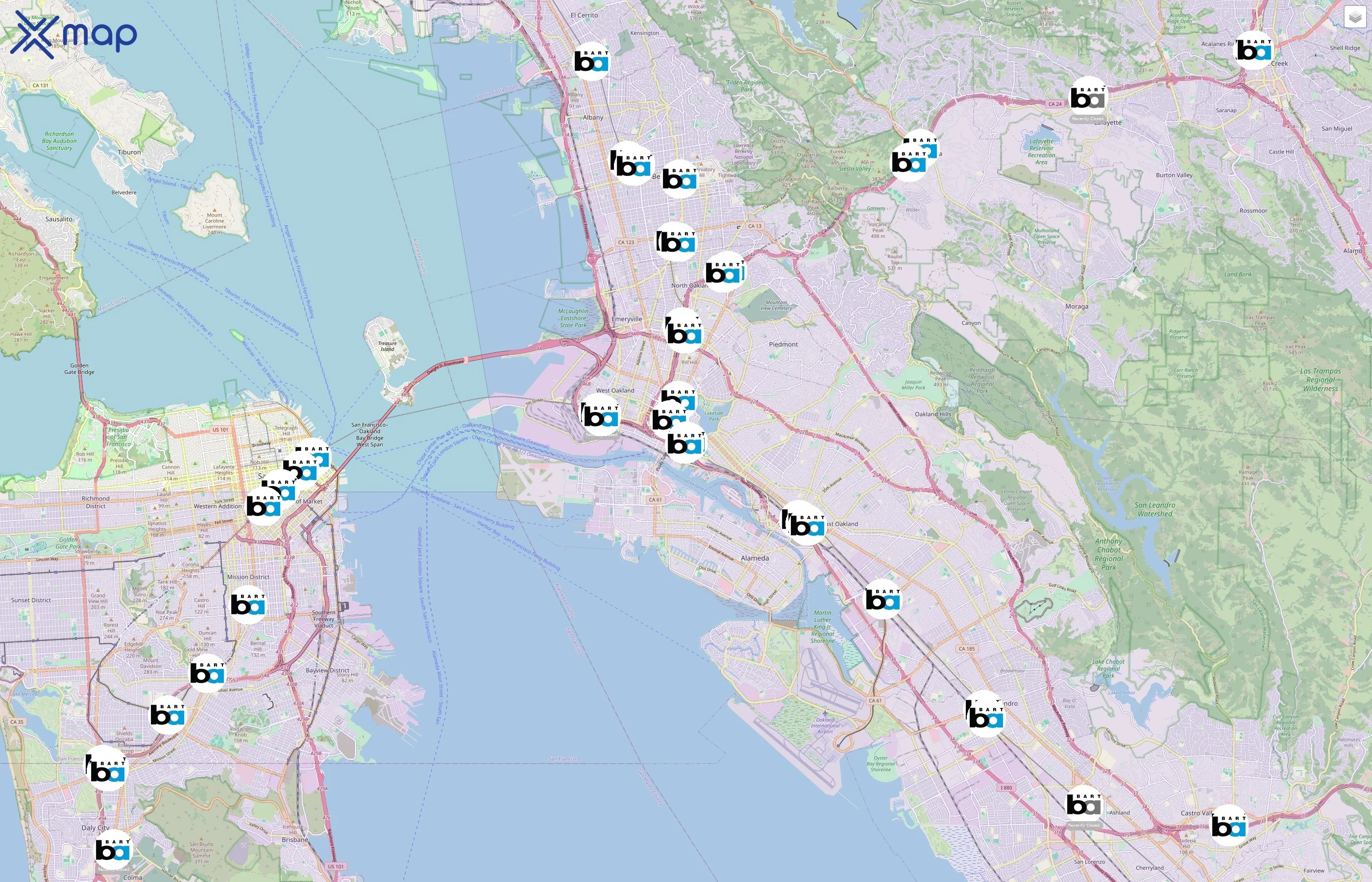 Bay Area Rapid Transit traffic data