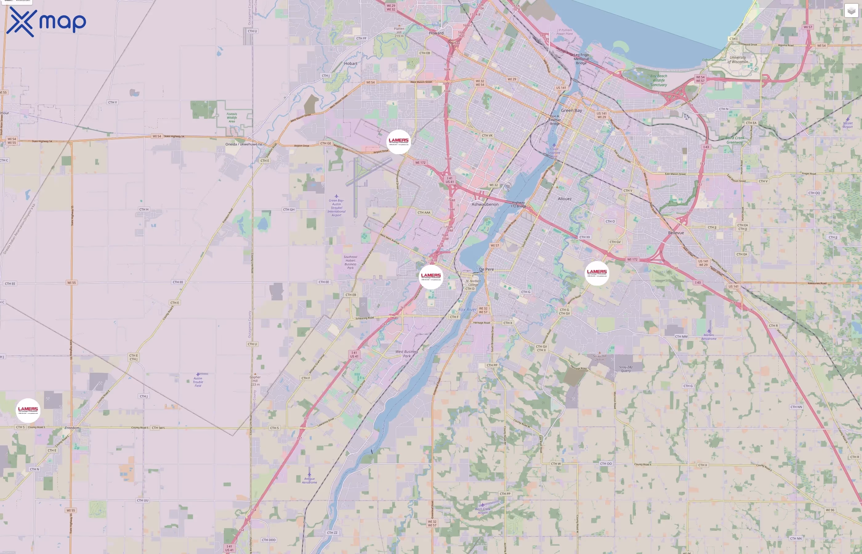 Lamers Bus Lines traffic data