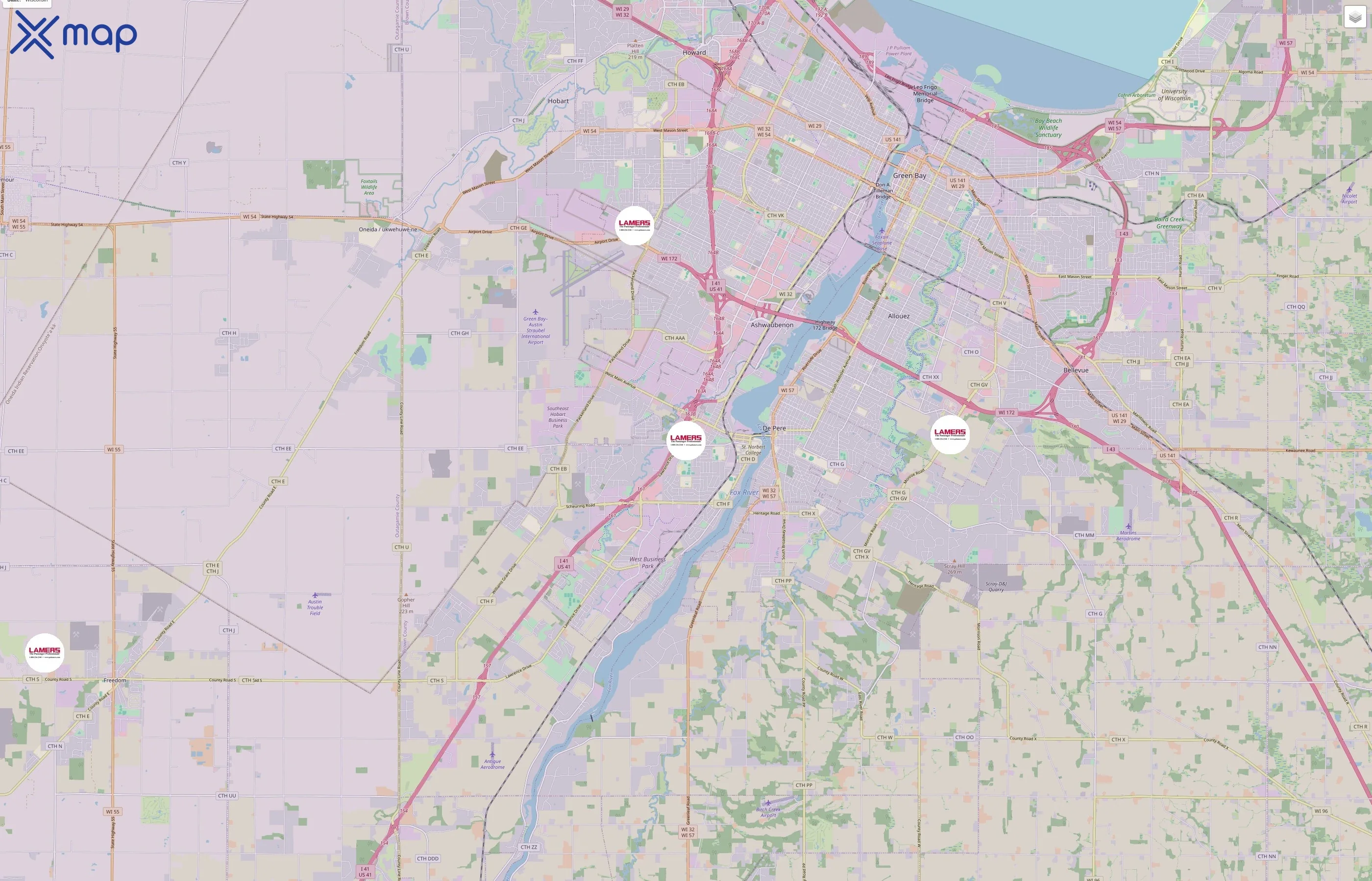 Lamers Bus Lines traffic data