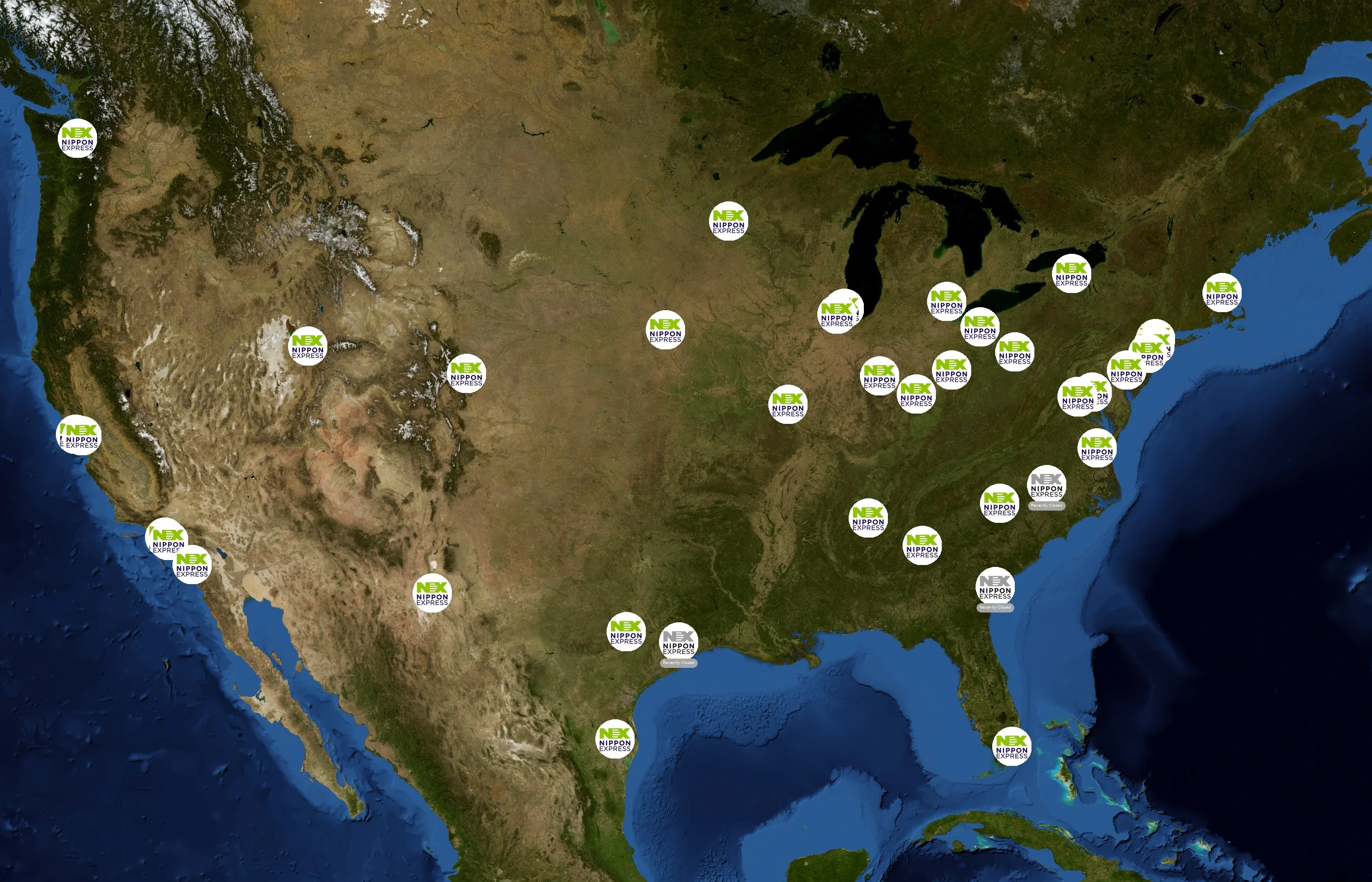 Nippon Express state distribution
