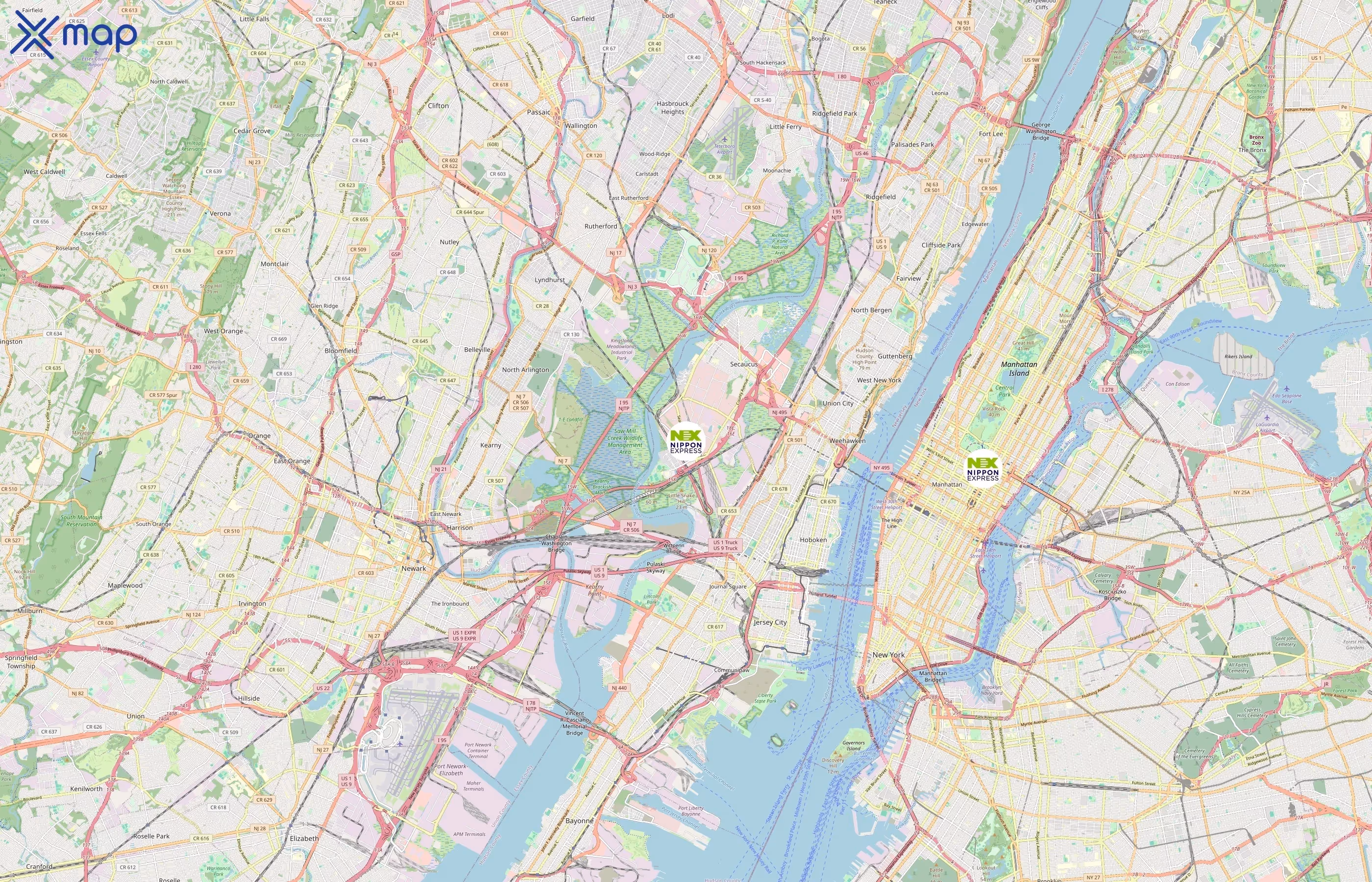 Nippon Express area coverage