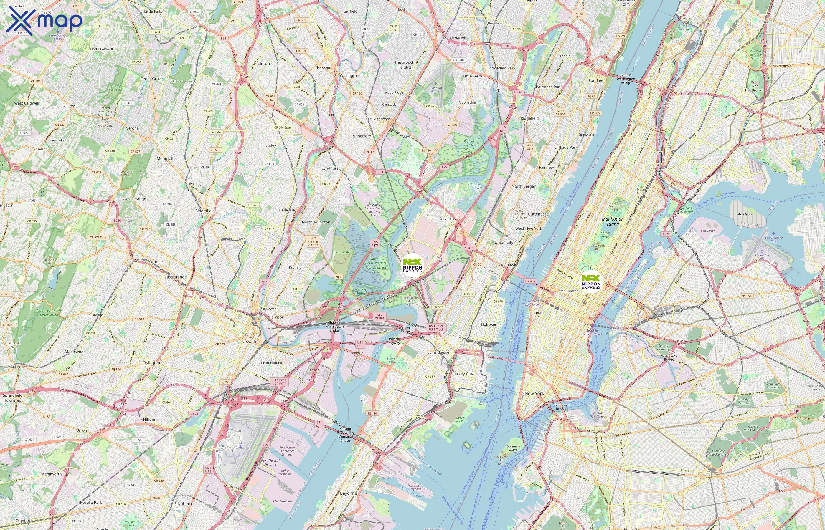 Nippon Express area coverage