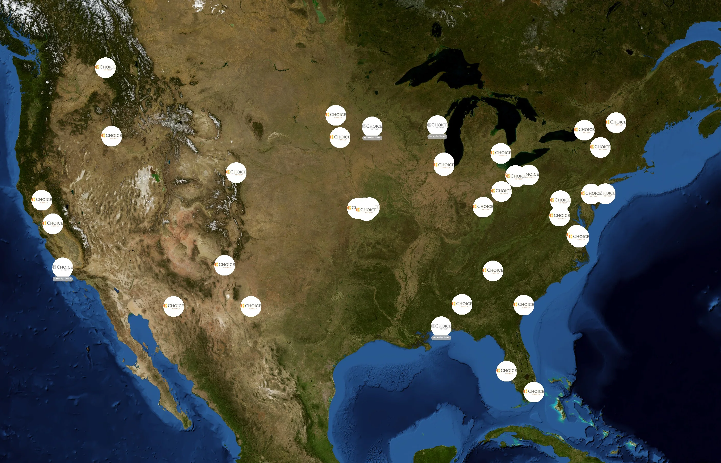 Rodeway Inn state distribution