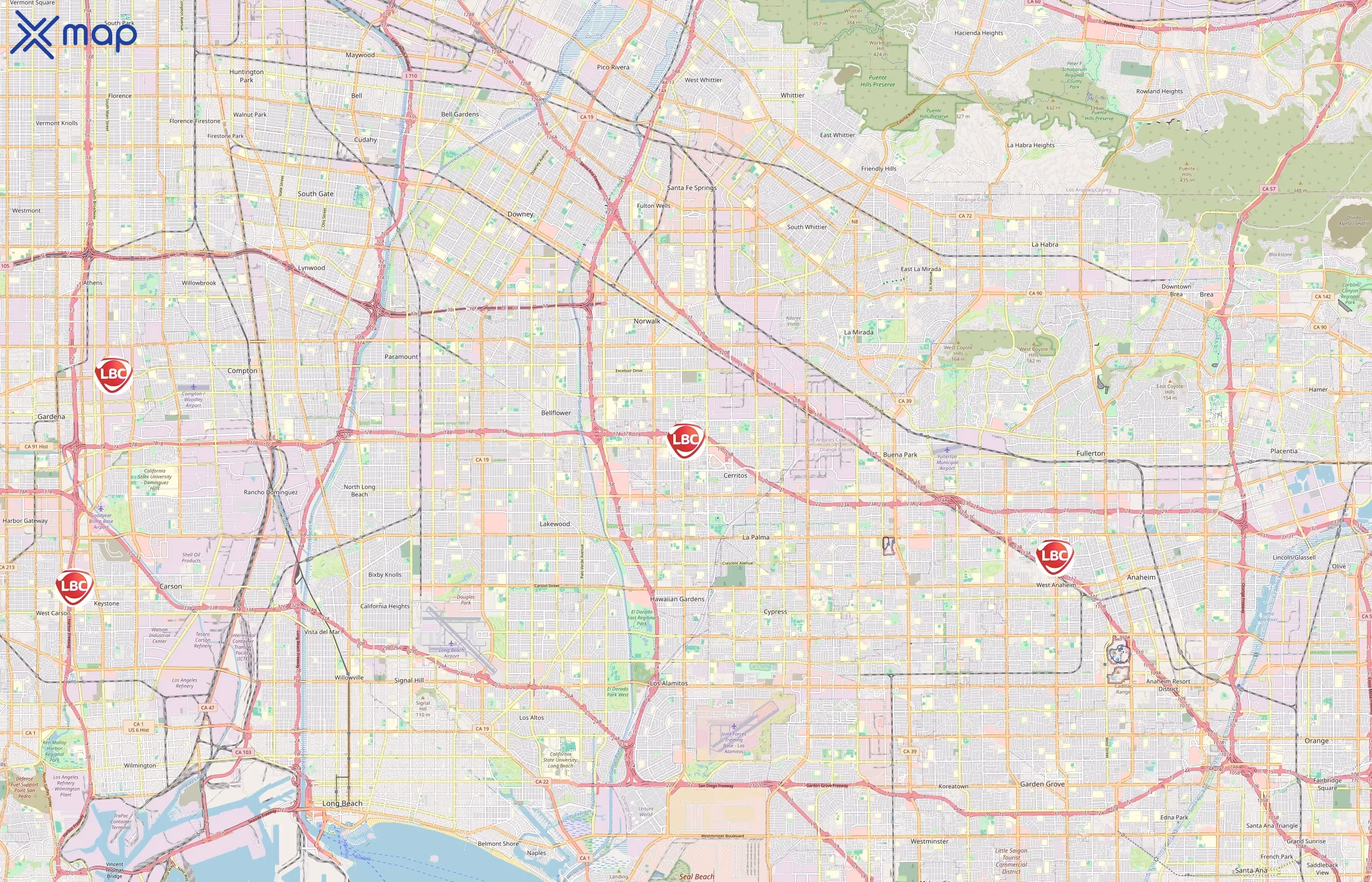 LBC Express area coverage