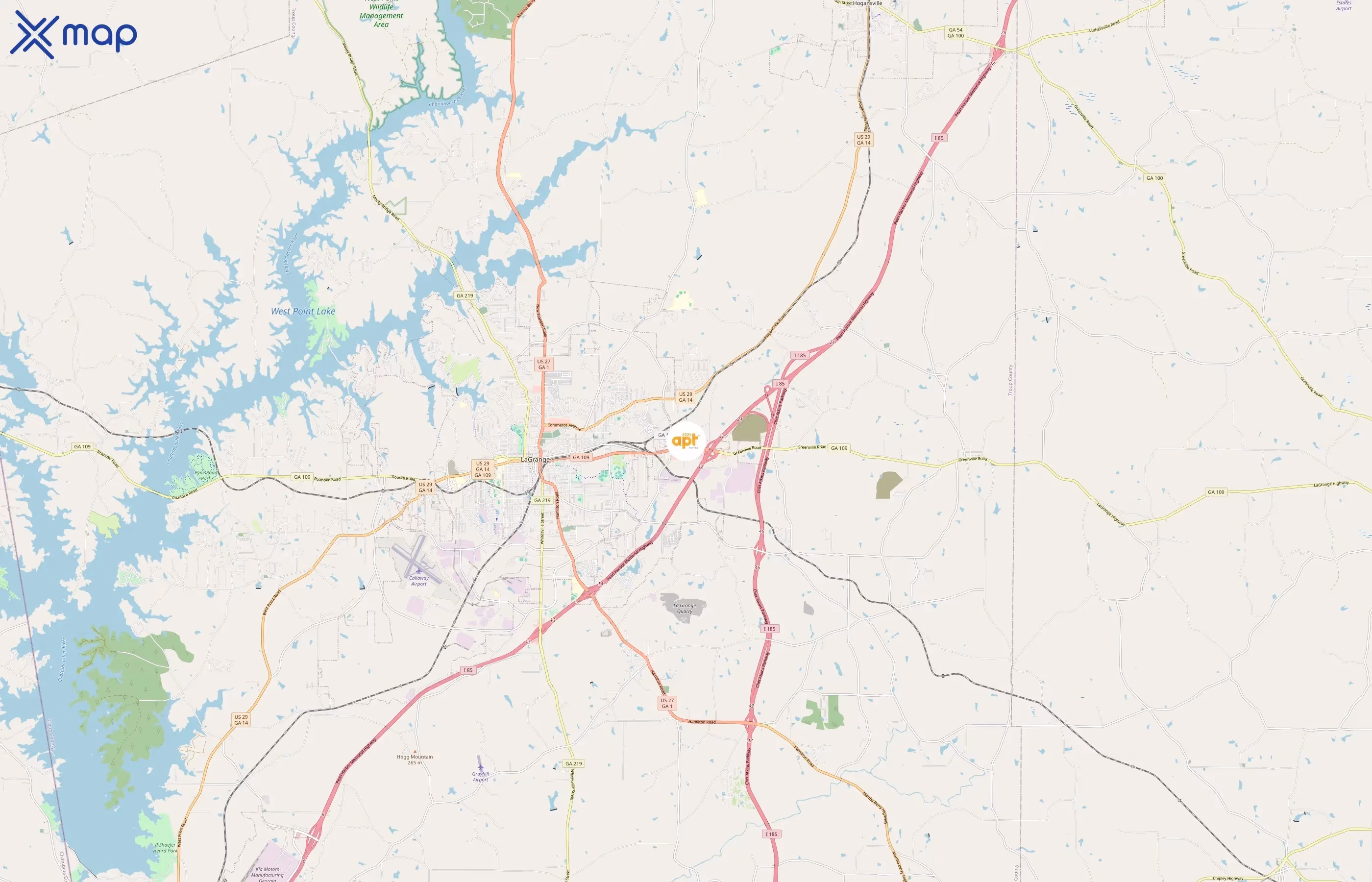 stayAPT Suites area coverage