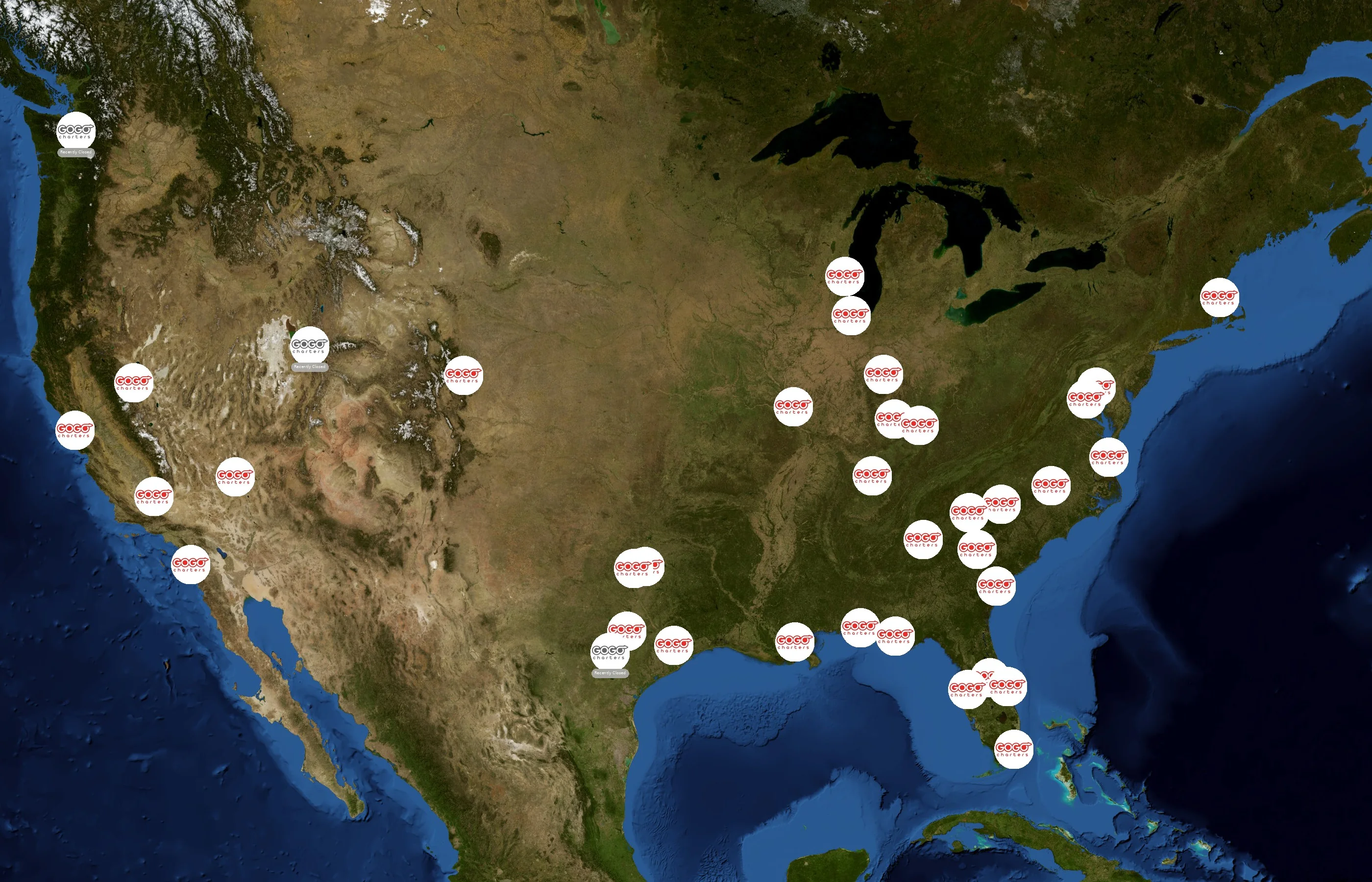 GOGO Charters state distribution