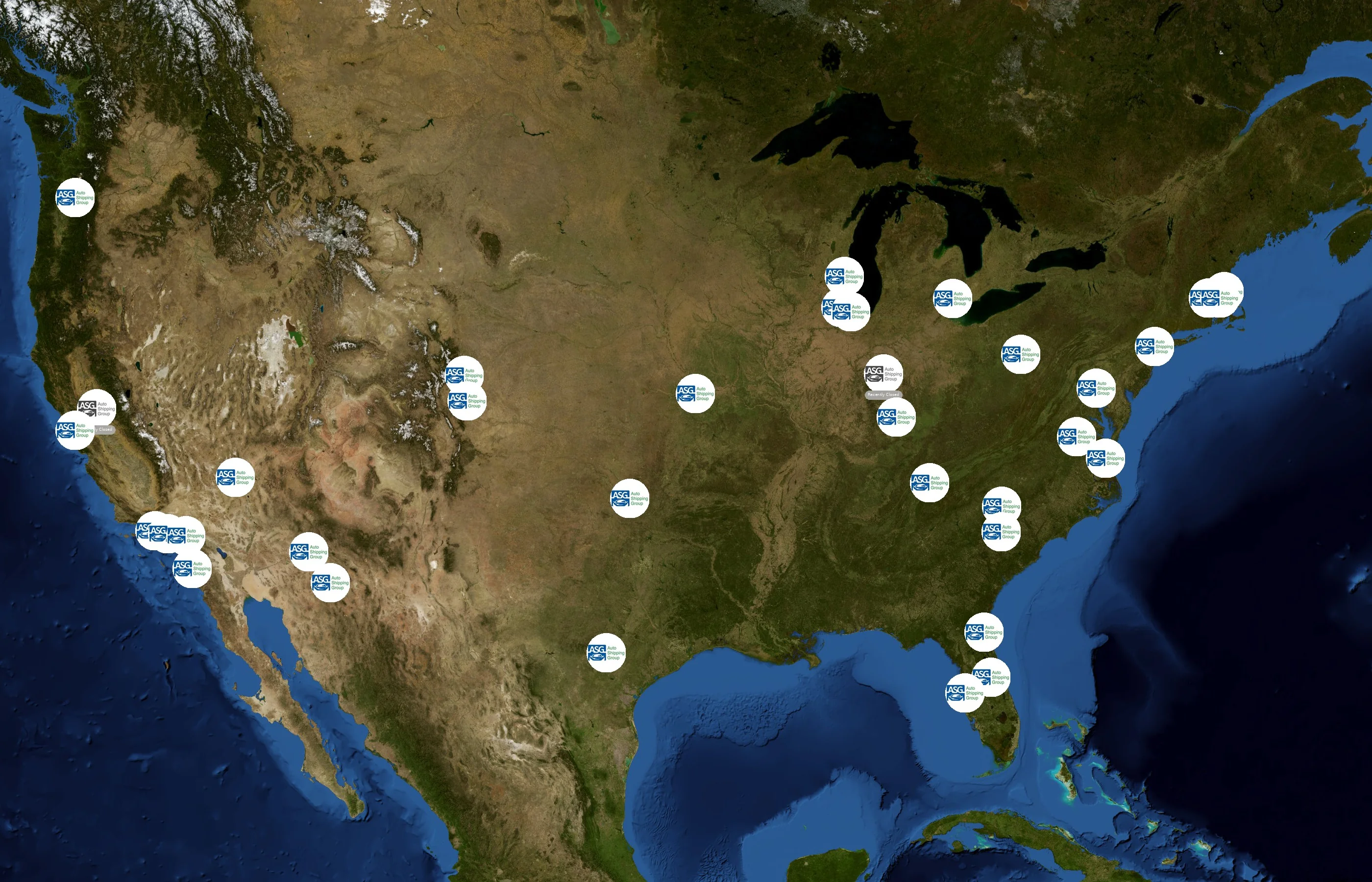 Auto Shipping Group state distribution