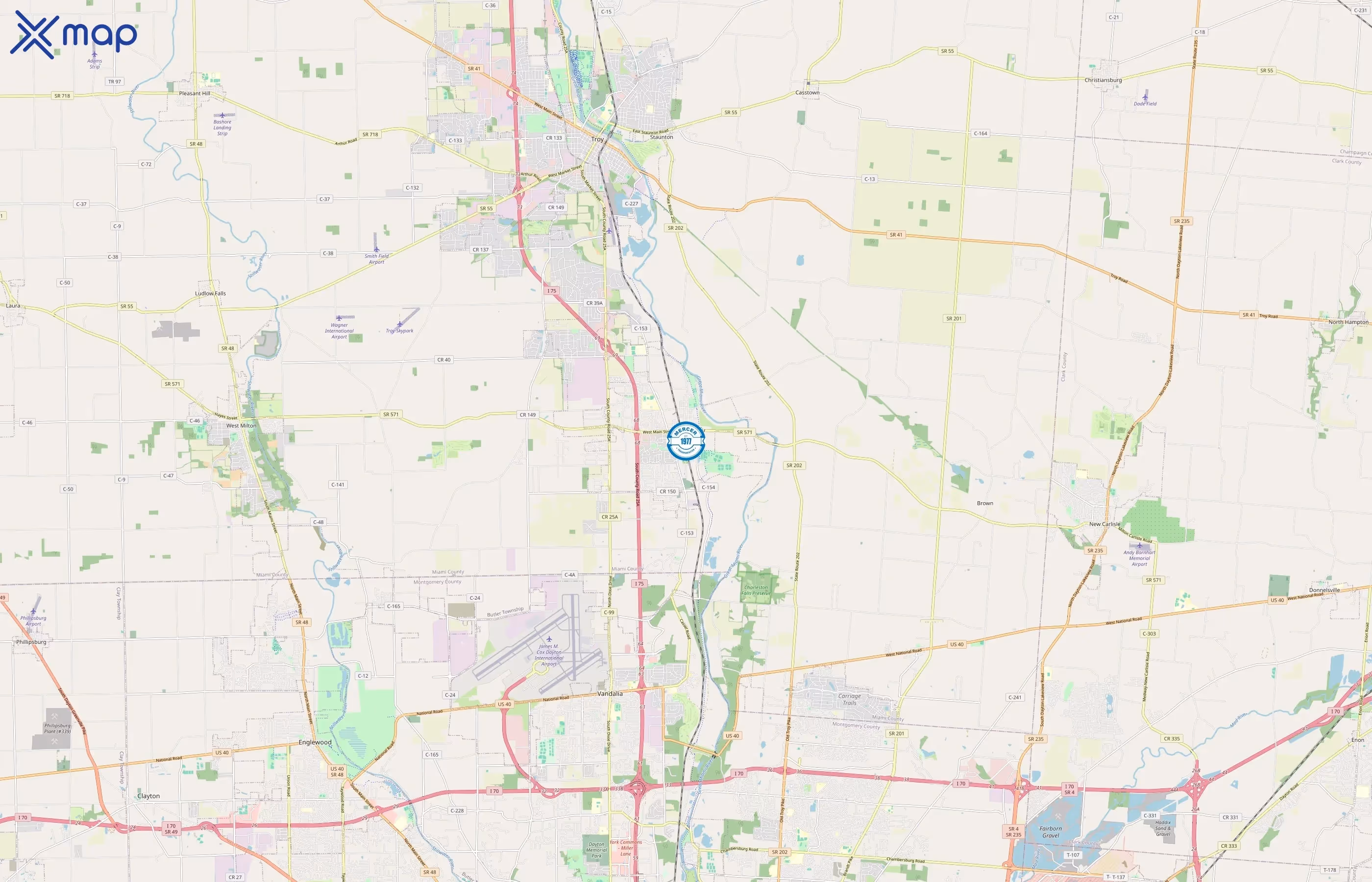 Mercer Transportation area coverage