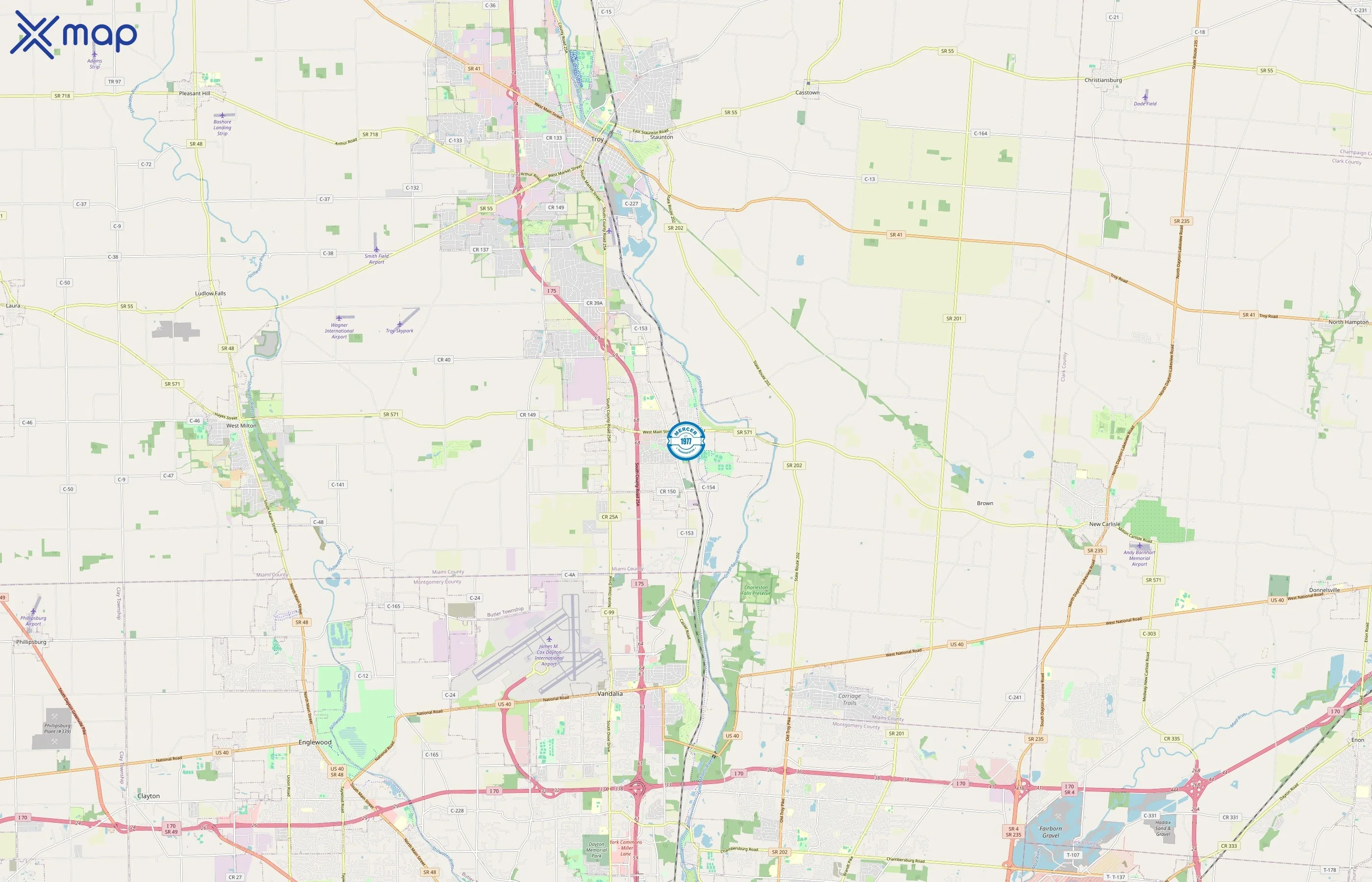 Mercer Transportation area coverage