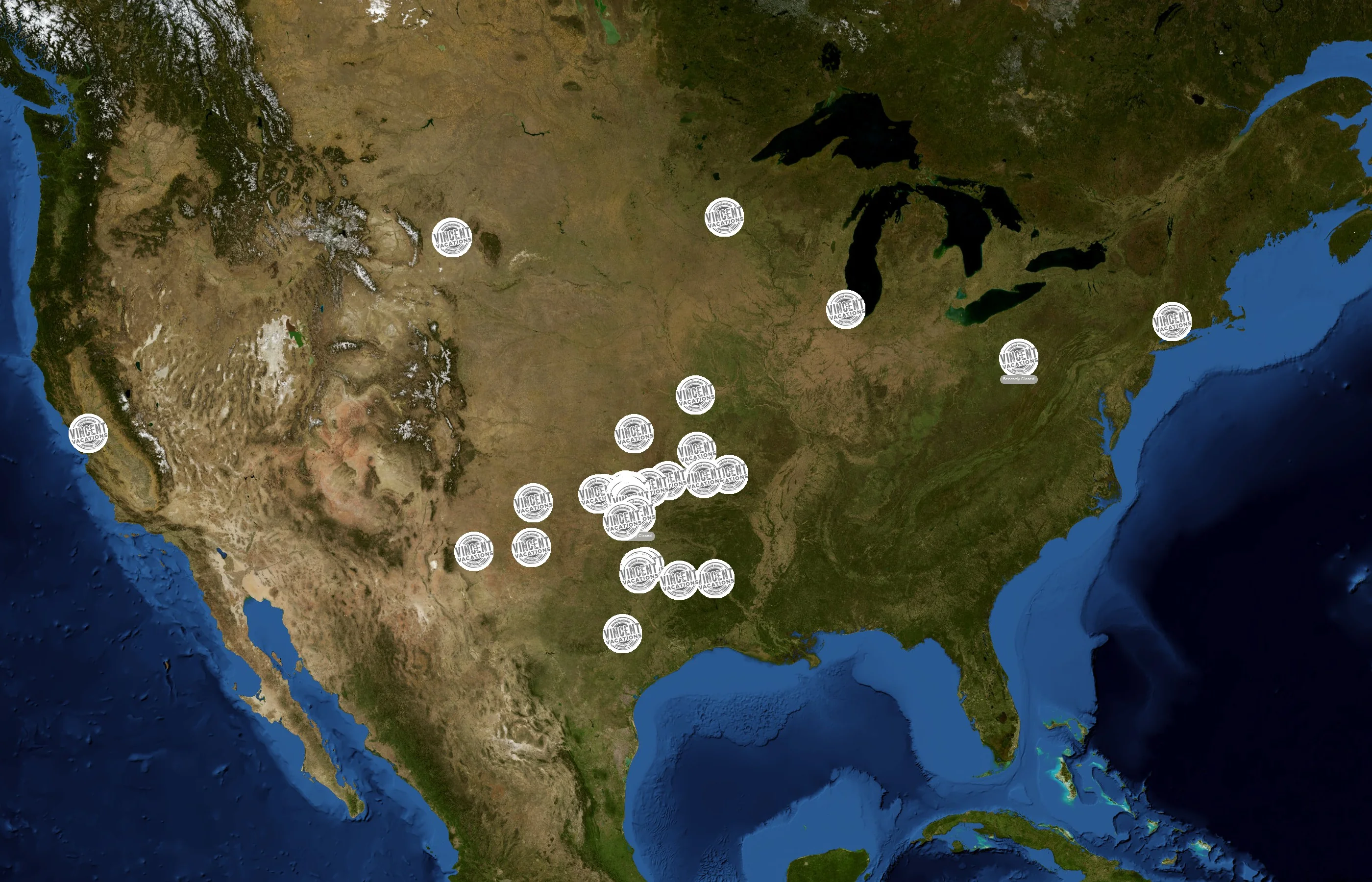 Vincent Vacations state distribution