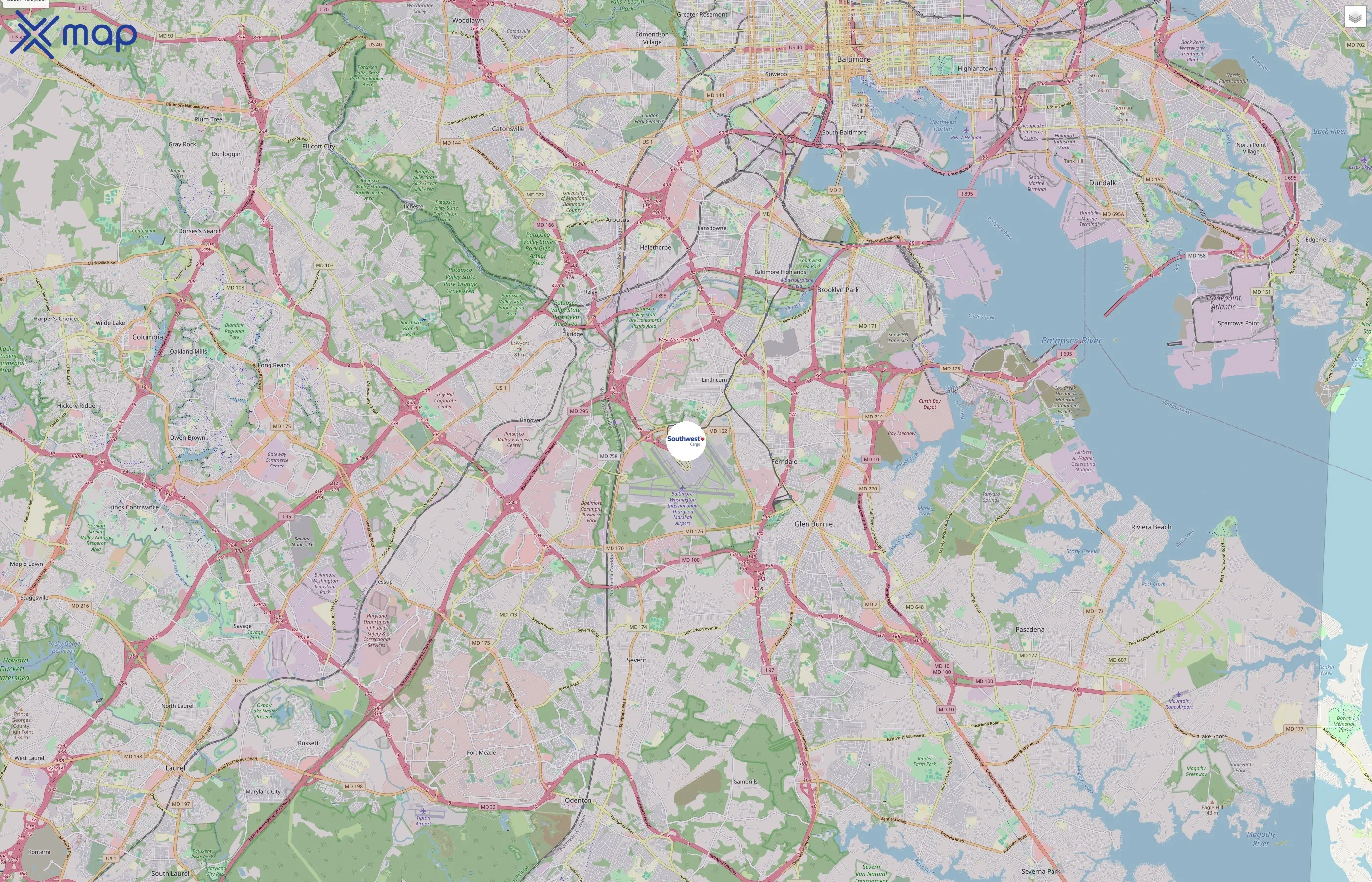Southwest Airlines Cargo traffic data