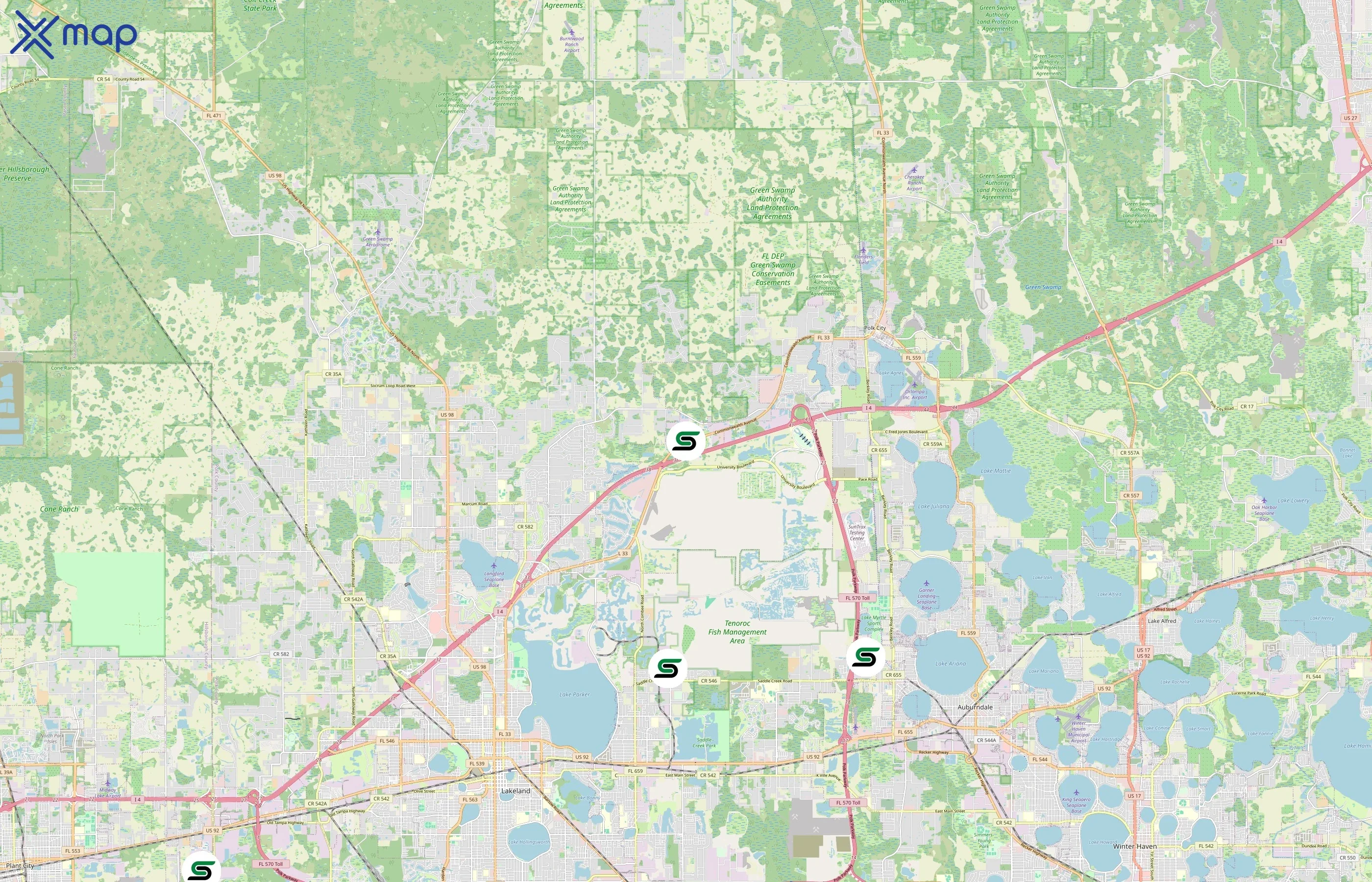 Saddle Creek Logistics Services area coverage