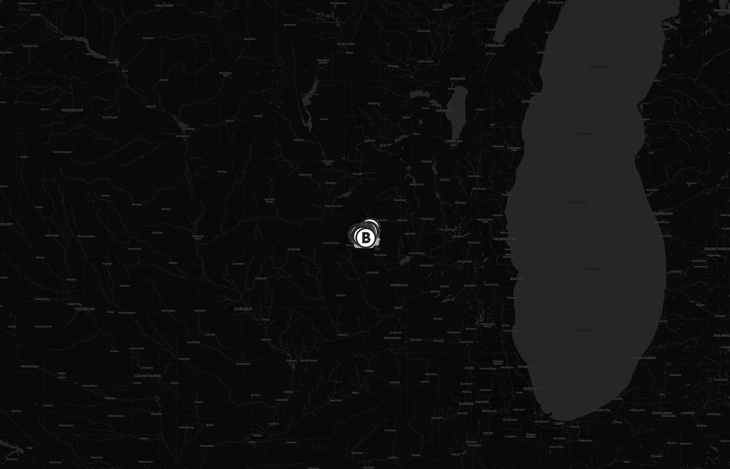 Madison BCycle city distribution