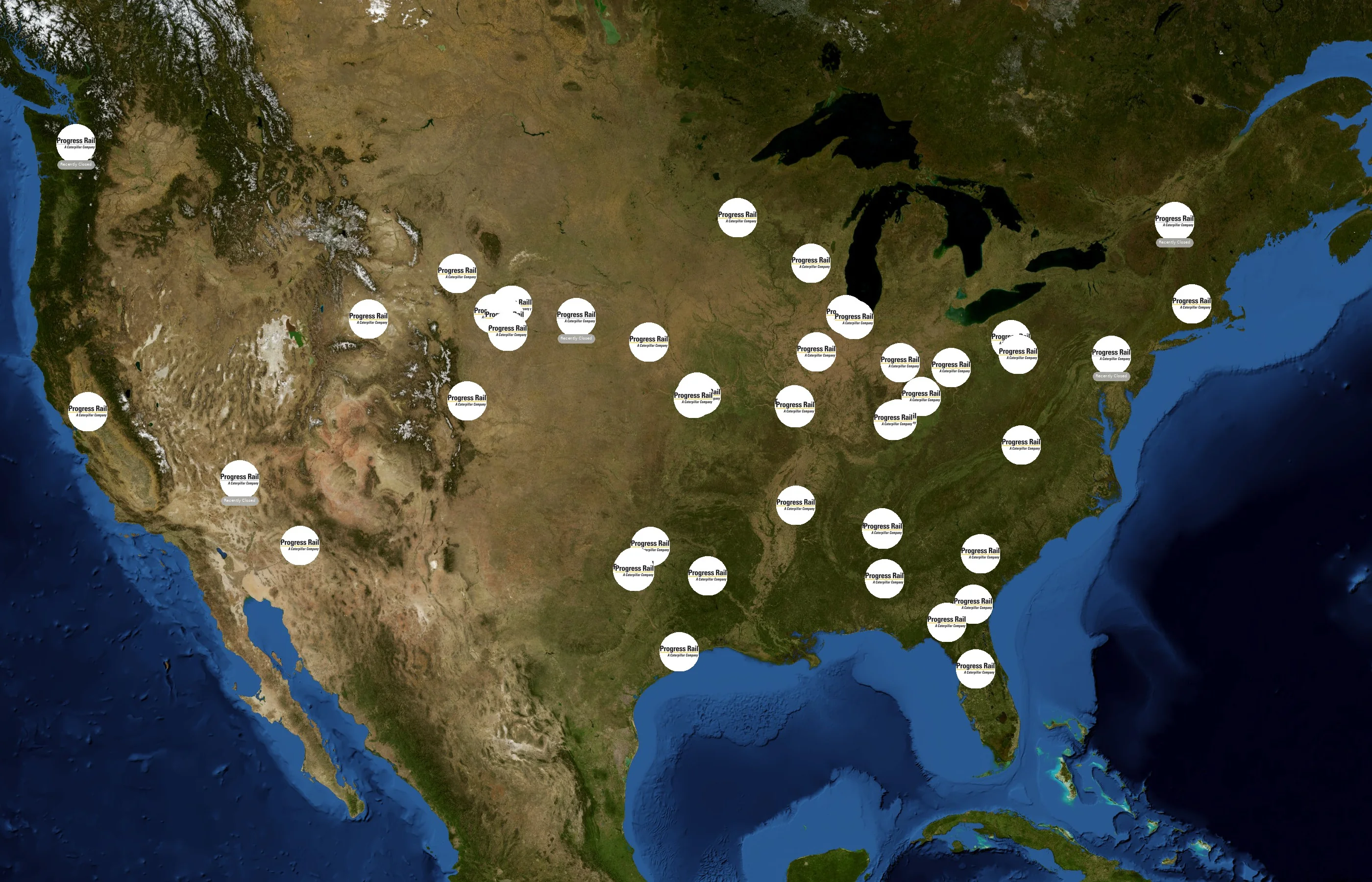 Progress Rail Services Corporation state distribution
