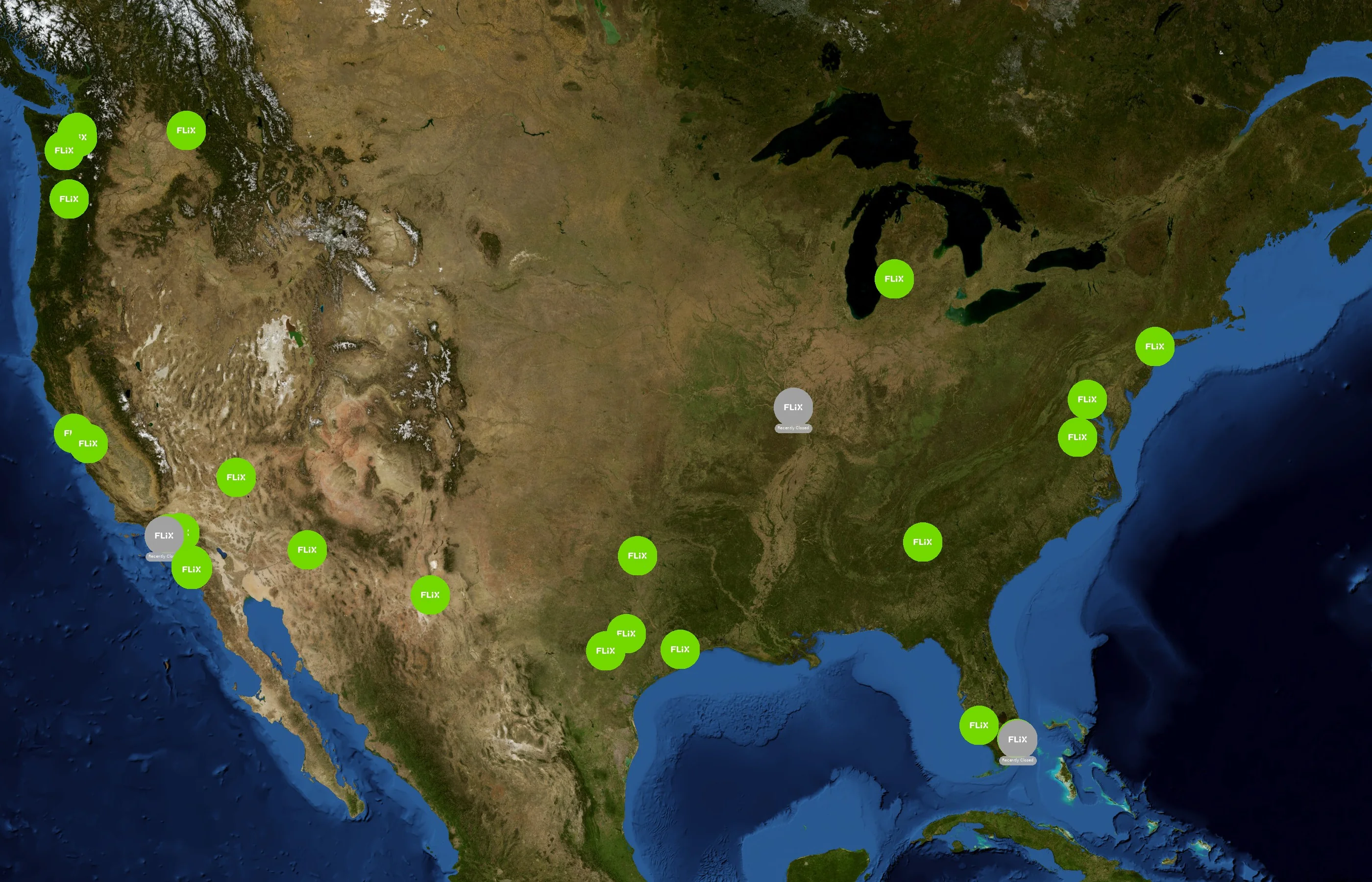 FlixBus state distribution