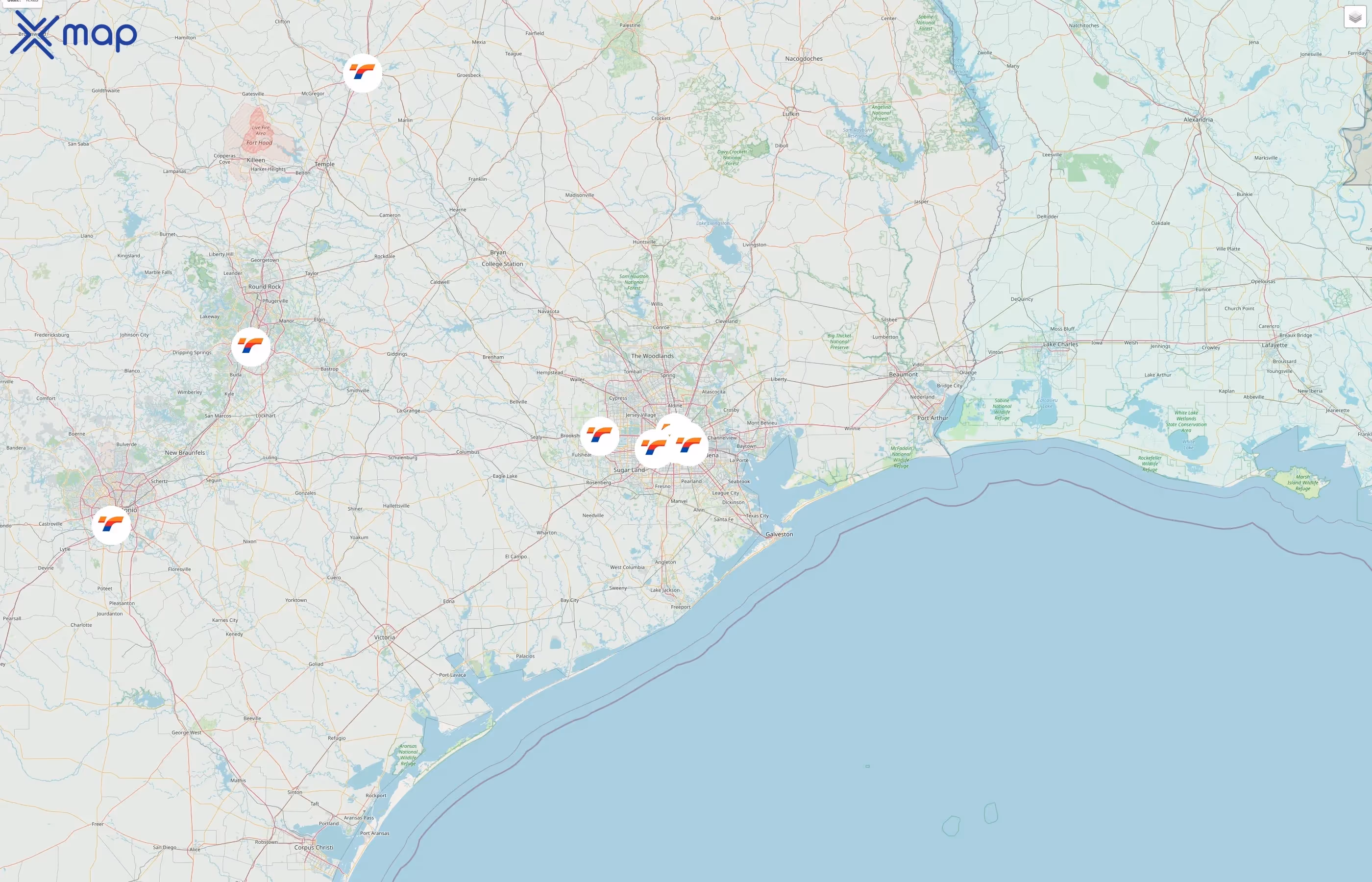 Tornado Bus Company street hotspots