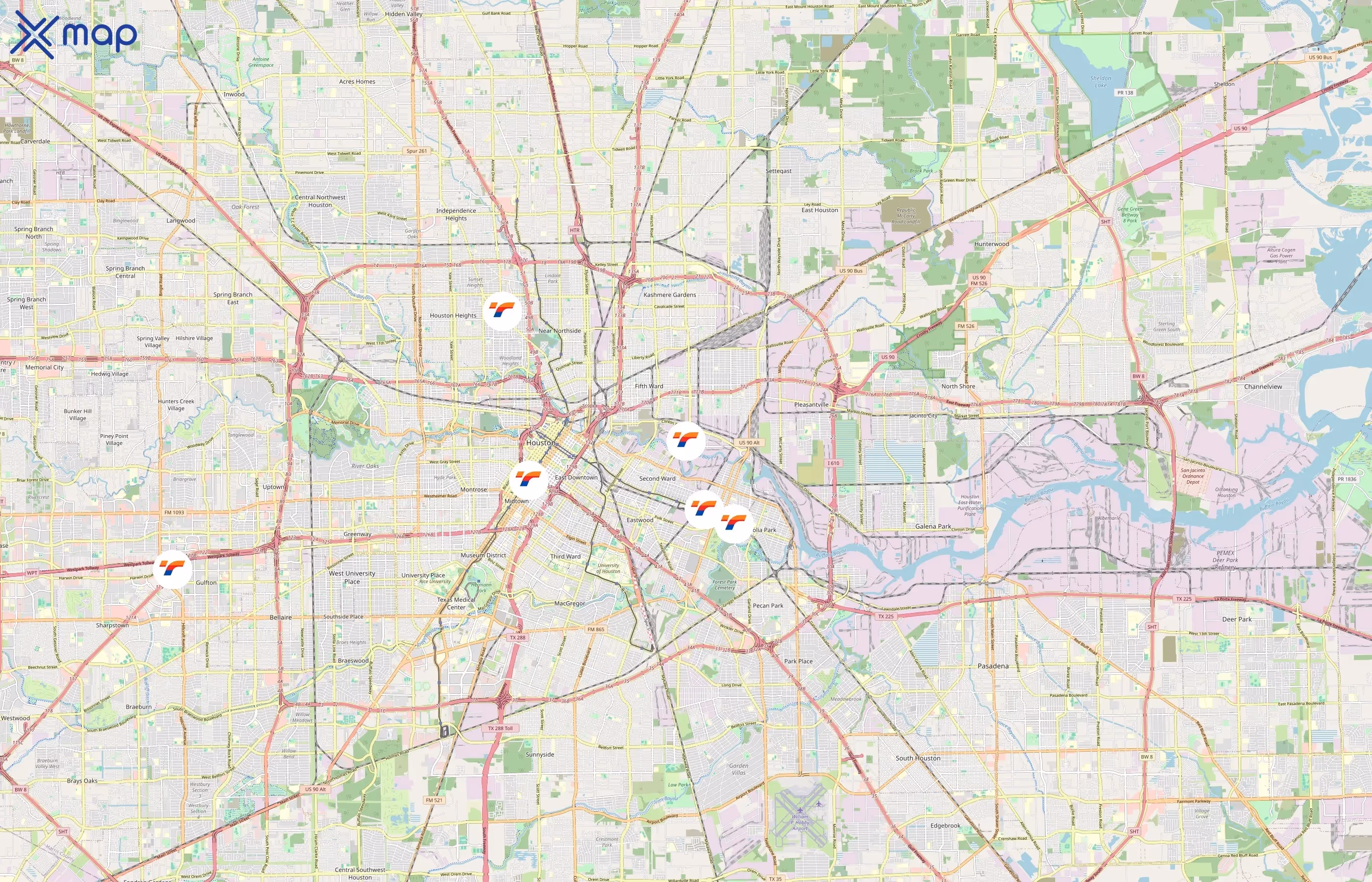 Tornado Bus Company area coverage
