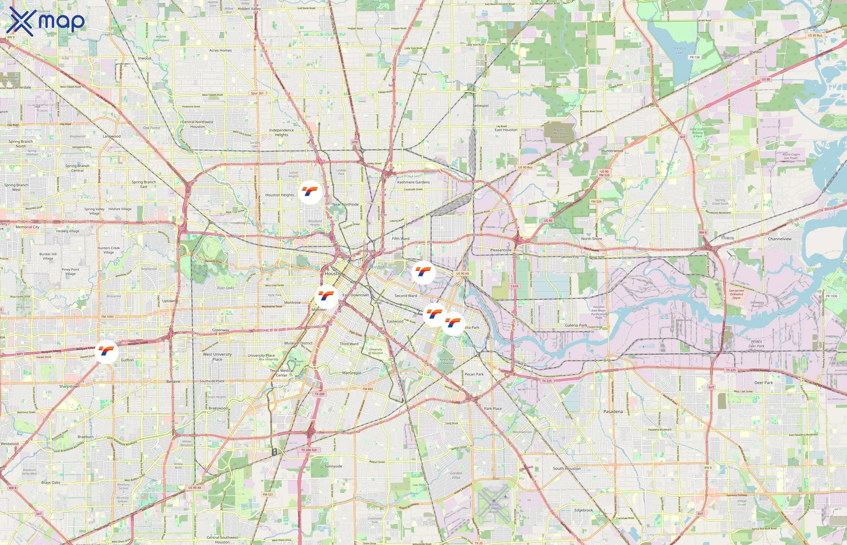 Tornado Bus Company area coverage